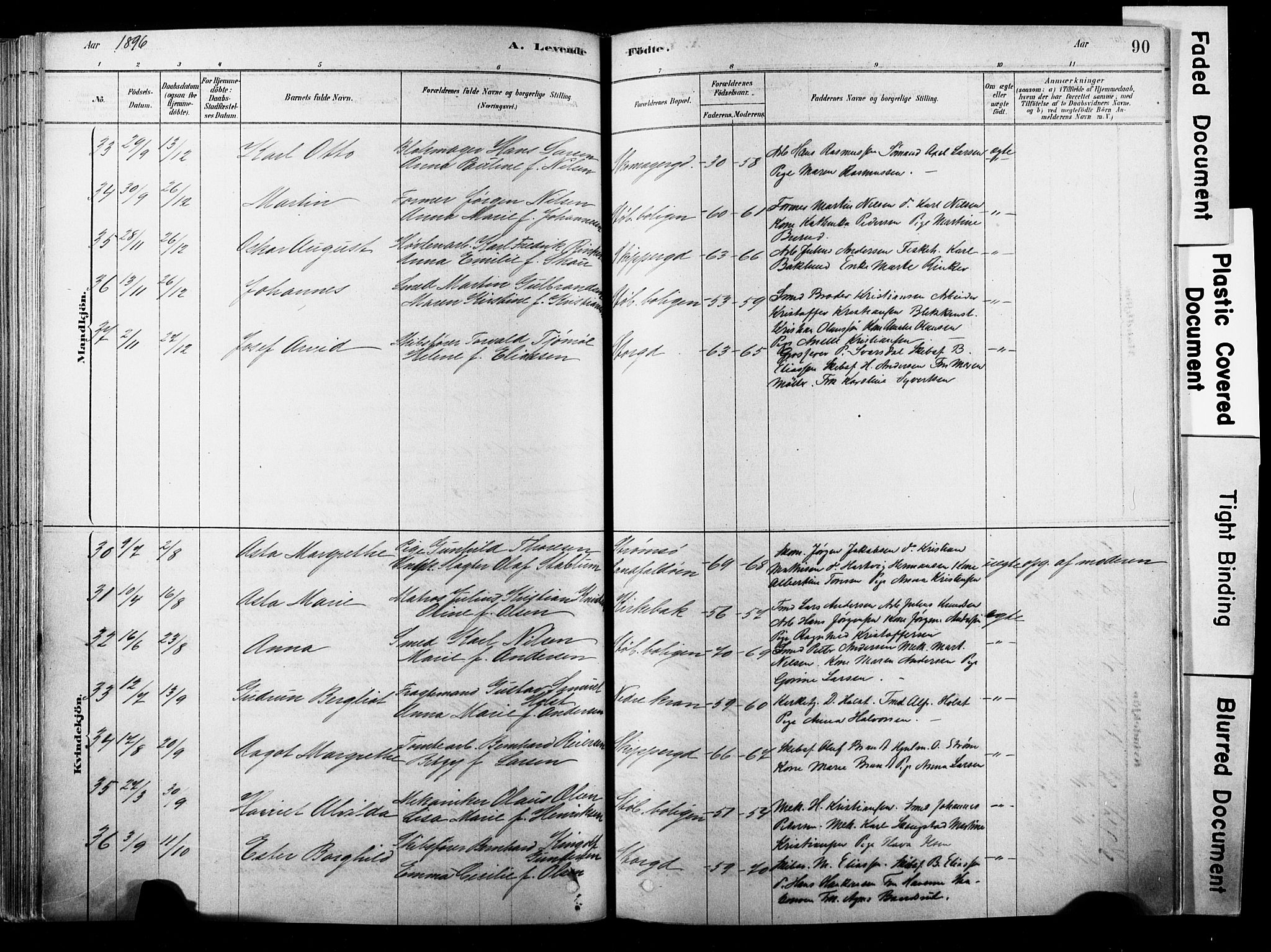 Strømsø kirkebøker, AV/SAKO-A-246/F/Fb/L0006: Parish register (official) no. II 6, 1879-1910, p. 90