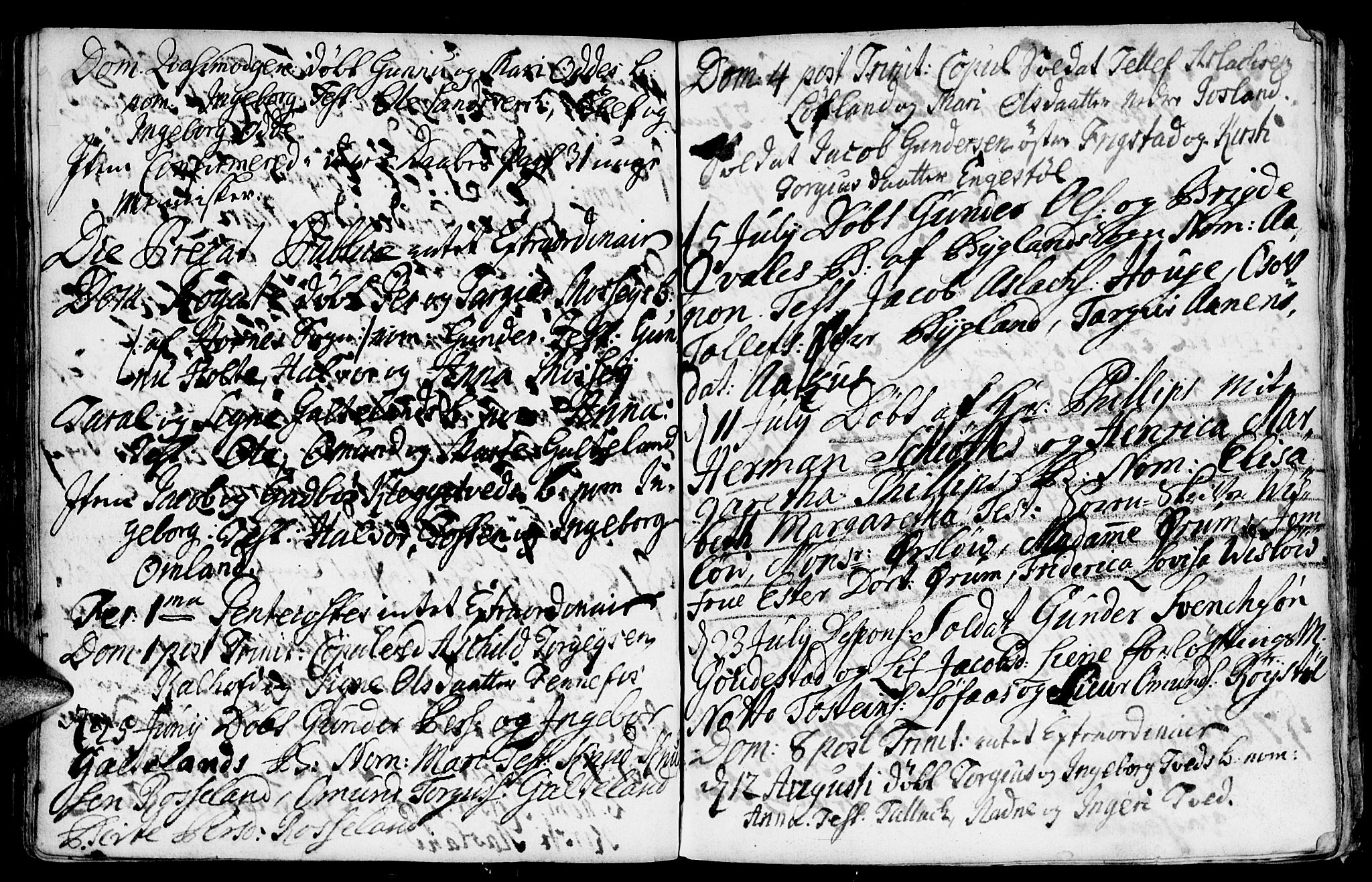 Evje sokneprestkontor, SAK/1111-0008/F/Fa/Faa/L0001: Parish register (official) no. A 1, 1705-1760, p. 117