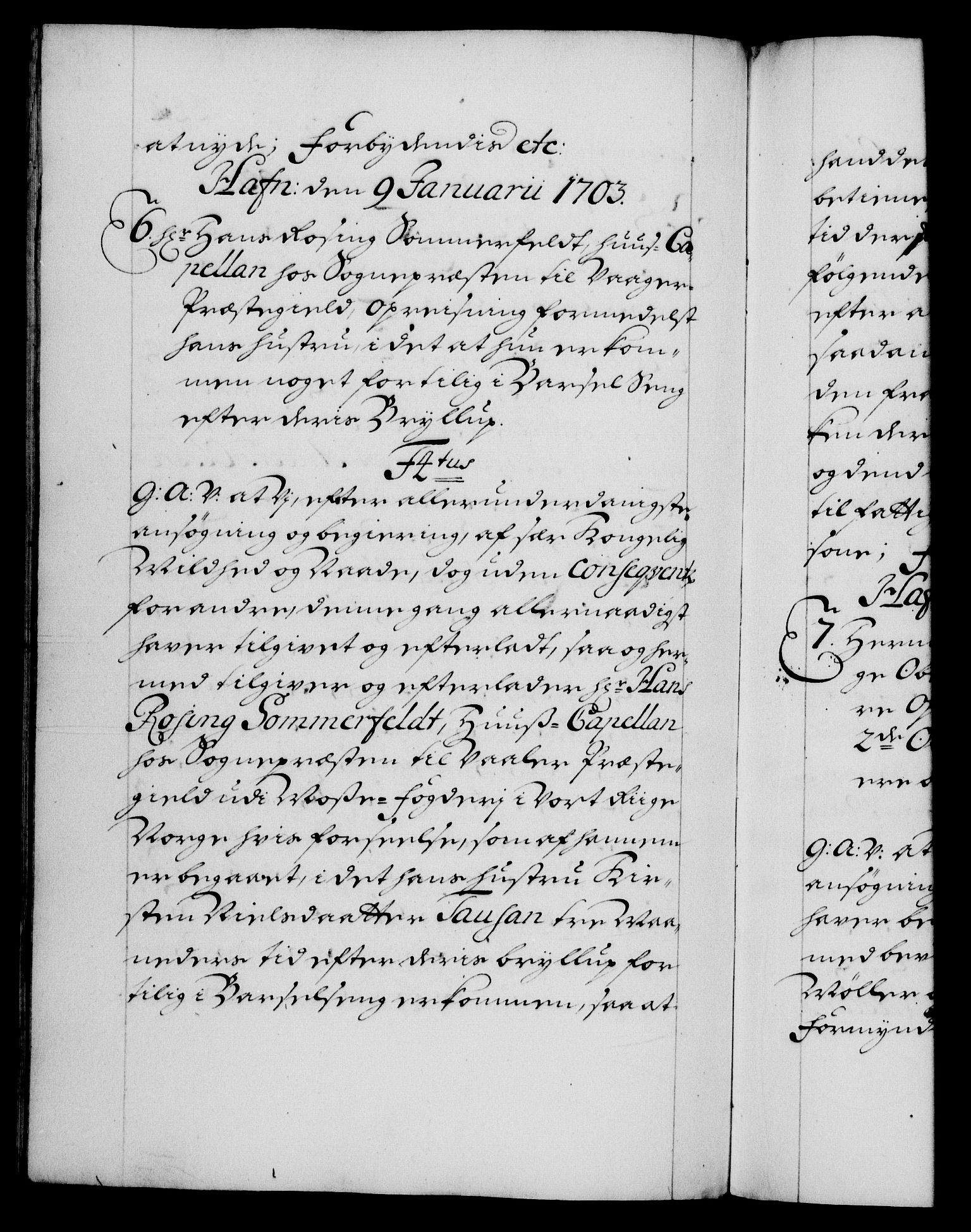 Danske Kanselli 1572-1799, RA/EA-3023/F/Fc/Fca/Fcaa/L0018: Norske registre, 1699-1703, p. 442b