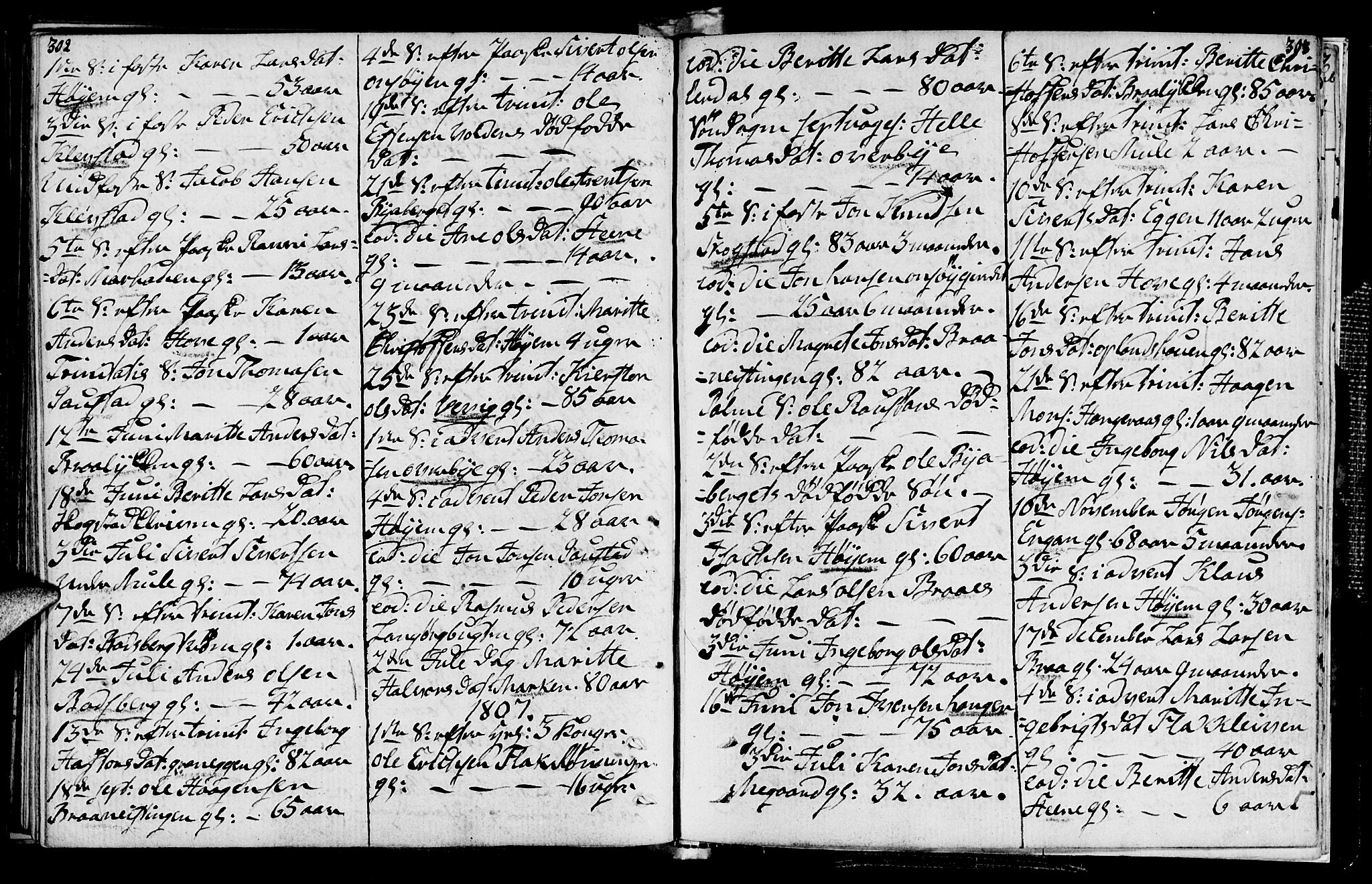 Ministerialprotokoller, klokkerbøker og fødselsregistre - Sør-Trøndelag, SAT/A-1456/612/L0371: Parish register (official) no. 612A05, 1803-1816, p. 302-303
