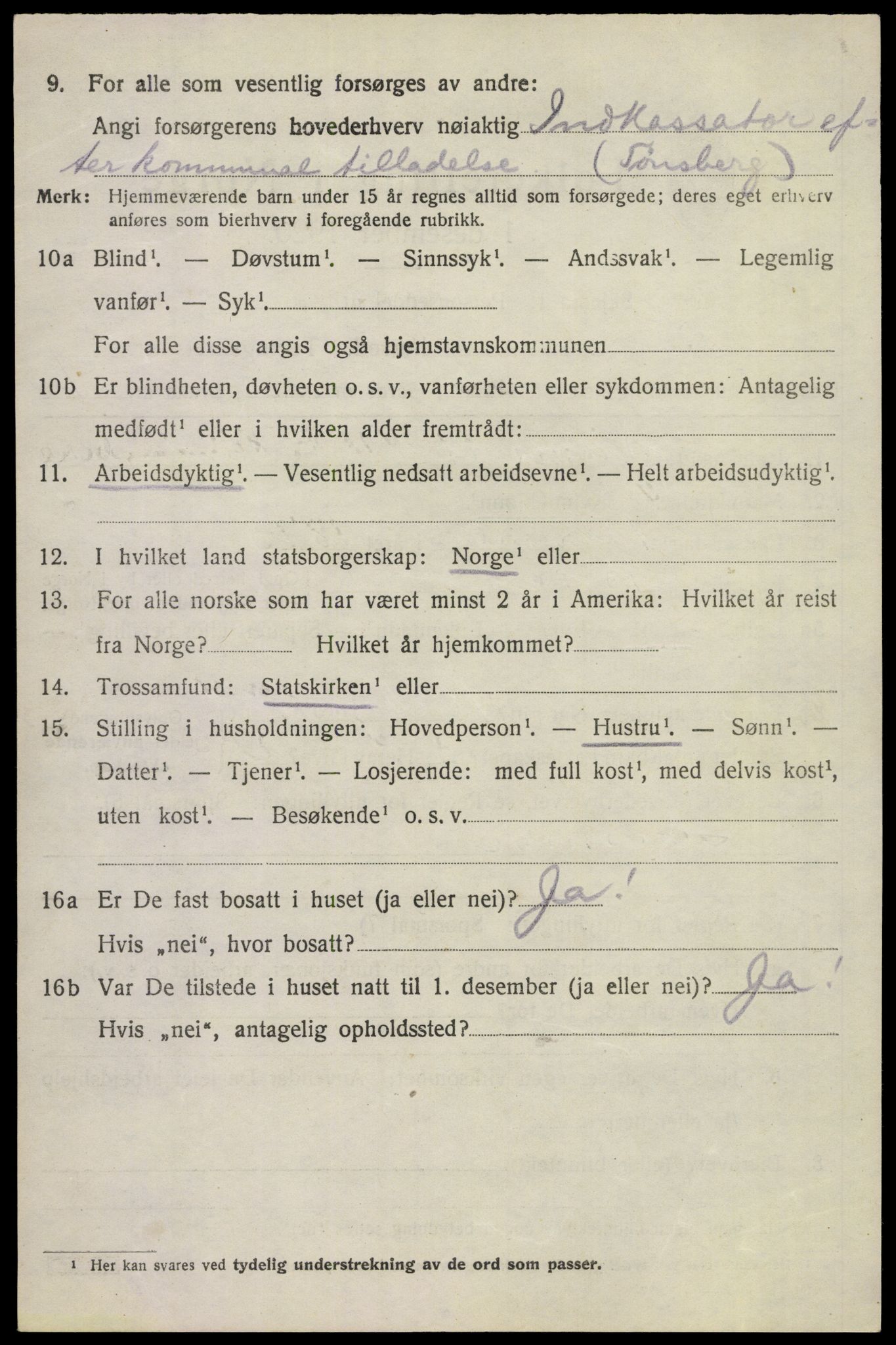 SAKO, 1920 census for Sem, 1920, p. 12954