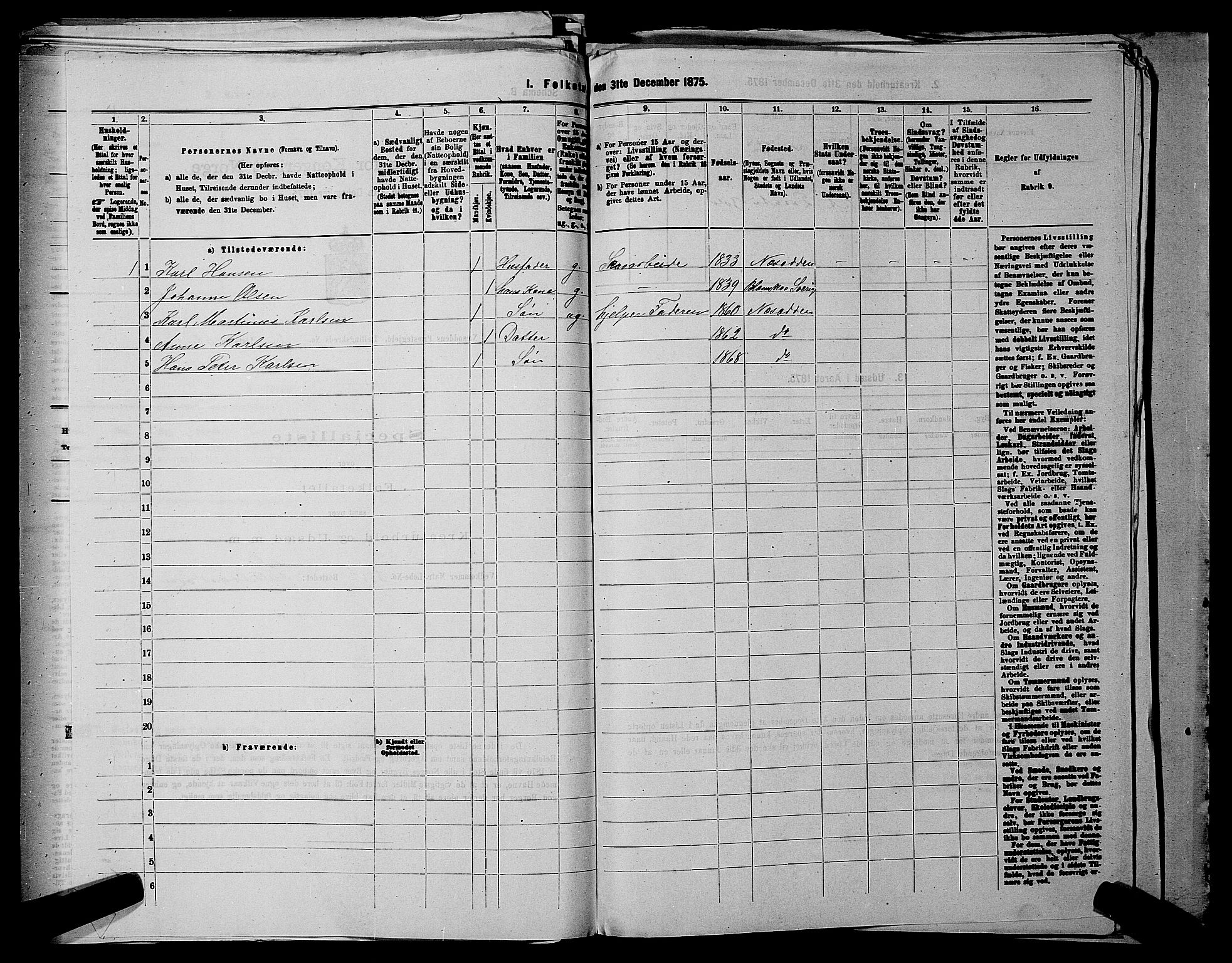 RA, 1875 census for 0216P Nesodden, 1875, p. 392