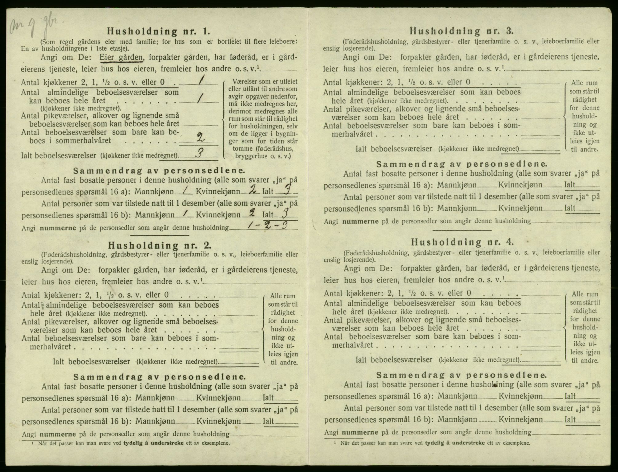 SAB, 1920 census for Stord, 1920, p. 145