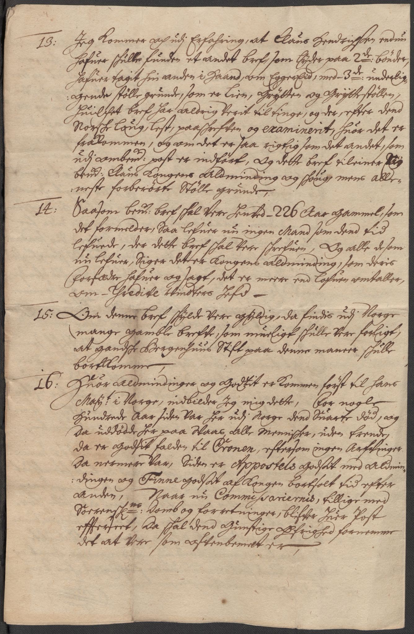 Rentekammeret inntil 1814, Realistisk ordnet avdeling, AV/RA-EA-4070/Fb/L0015: Dokumenter om Raundalen allmenning i Voss. Claus Miltzows sak, 1684, p. 197