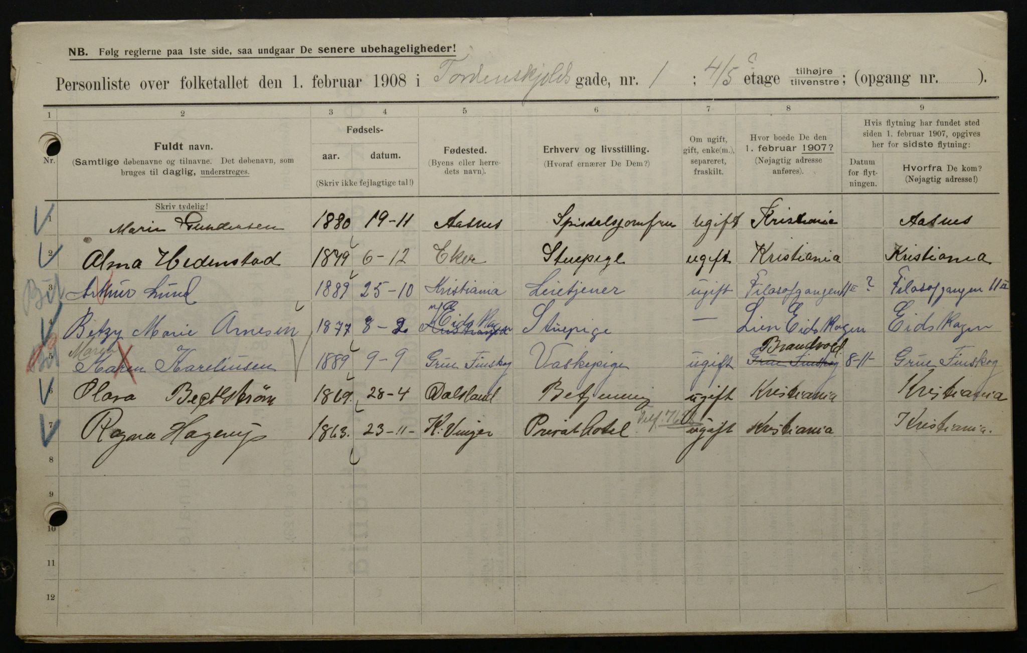 OBA, Municipal Census 1908 for Kristiania, 1908, p. 102247