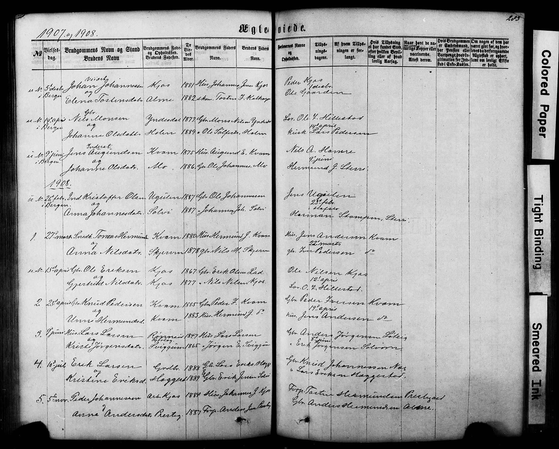 Hafslo sokneprestembete, AV/SAB-A-80301/H/Hab/Haba/L0001: Parish register (copy) no. A 1, 1866-1908, p. 283