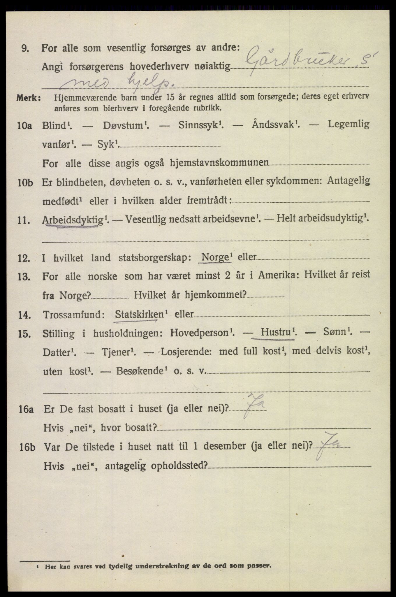 SAH, 1920 census for Østre Toten, 1920, p. 8519