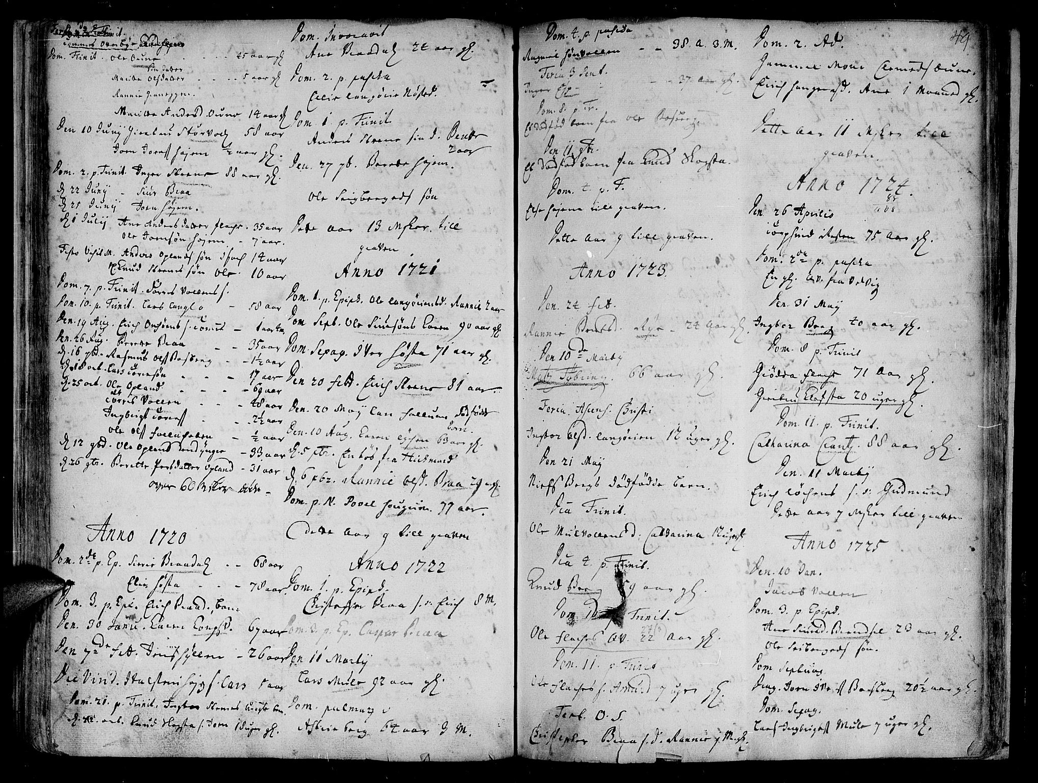 Ministerialprotokoller, klokkerbøker og fødselsregistre - Sør-Trøndelag, SAT/A-1456/612/L0368: Parish register (official) no. 612A02, 1702-1753, p. 49