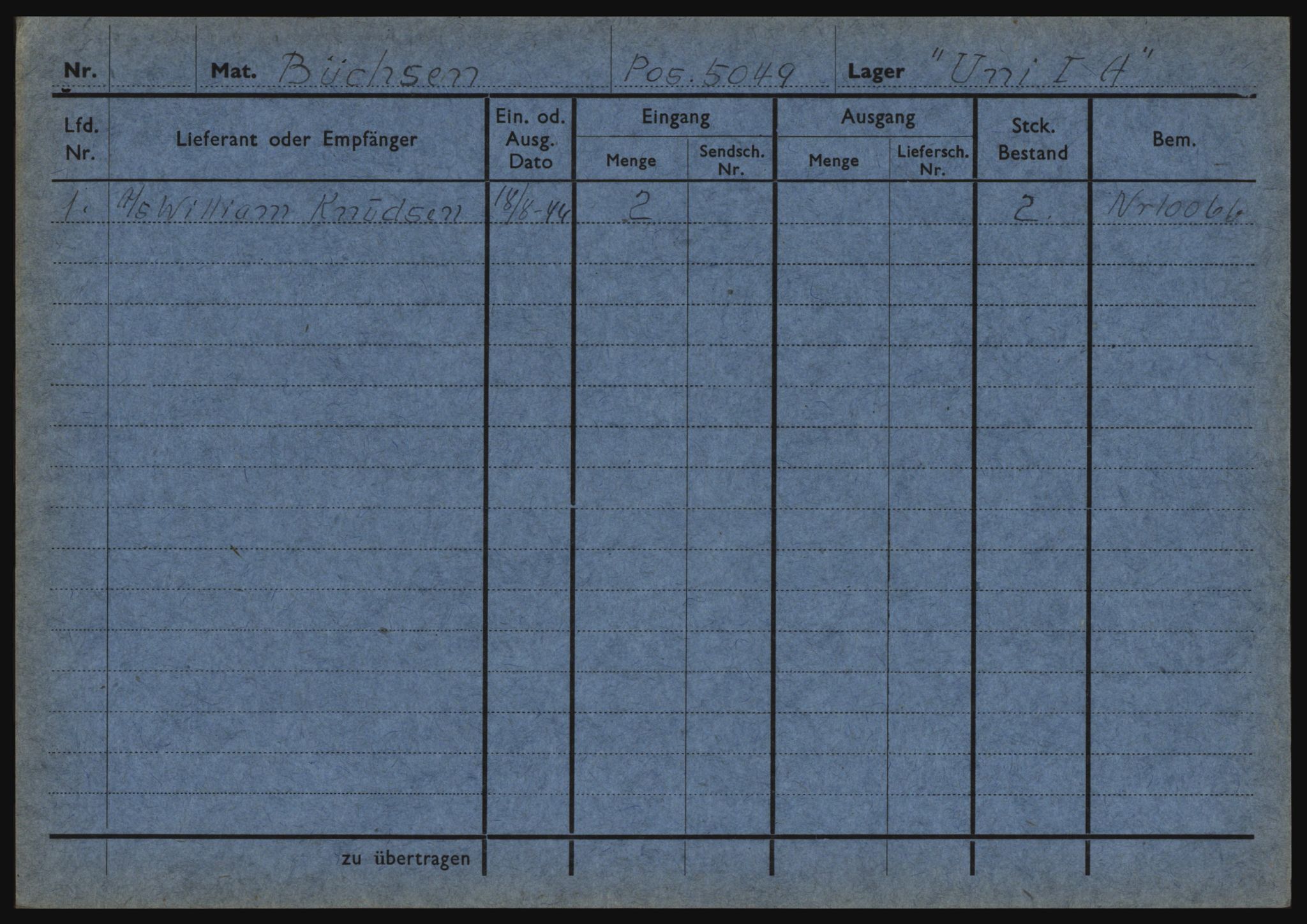 Tyske arkiver, Organisation Todt (OT), Einsatzgruppe Wiking, AV/RA-RAFA-2188/1/O/O12/L0002: Kartotek - Elektromaterial etc A-Z, 1940-1945, p. 36