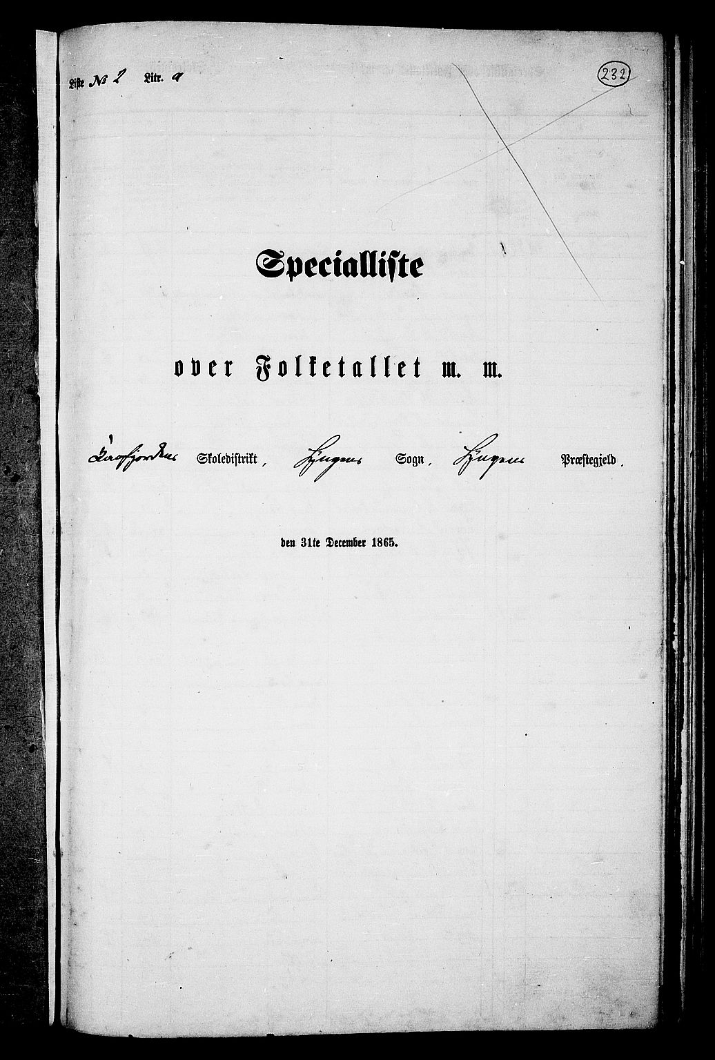 RA, 1865 census for Lyngen, 1865, p. 63