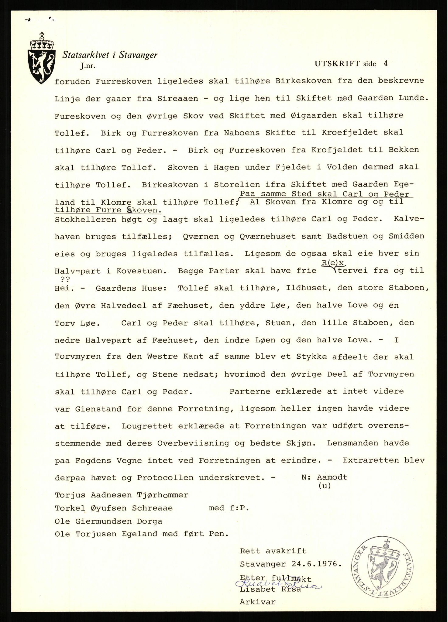 Statsarkivet i Stavanger, AV/SAST-A-101971/03/Y/Yj/L0104: Avskrifter sortert etter gårdsnavn: Kvæven - Åmli (Vest-Agder) og Jonsgård (Troms), 1750-1930, p. 398
