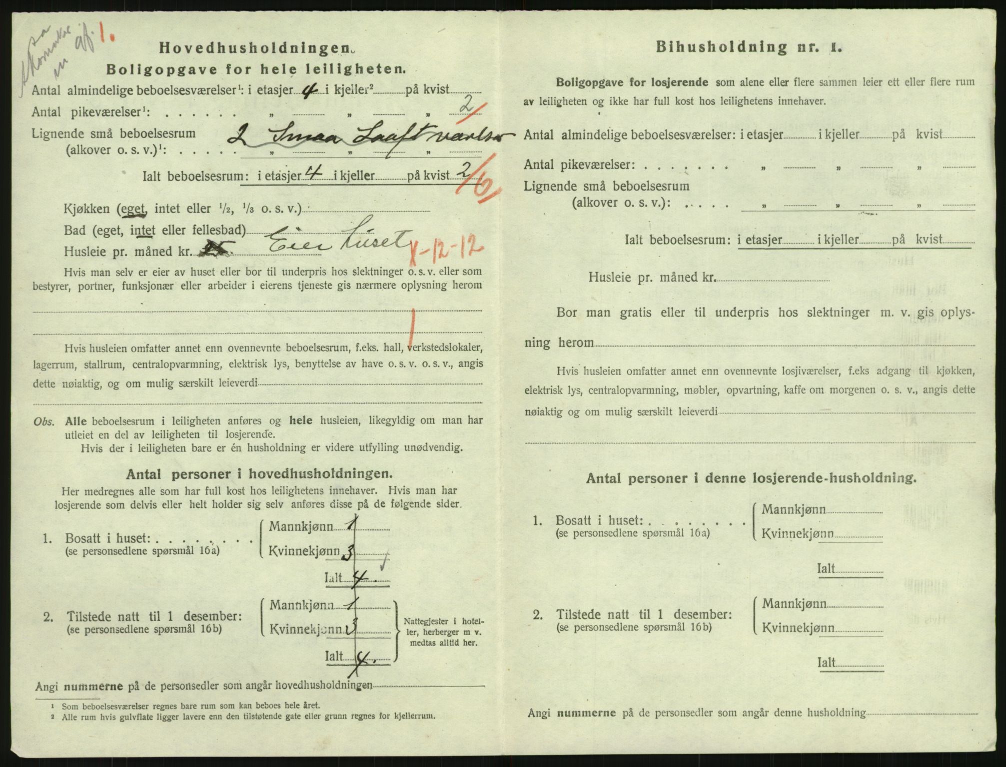 SAK, 1920 census for Lillesand, 1920, p. 1026