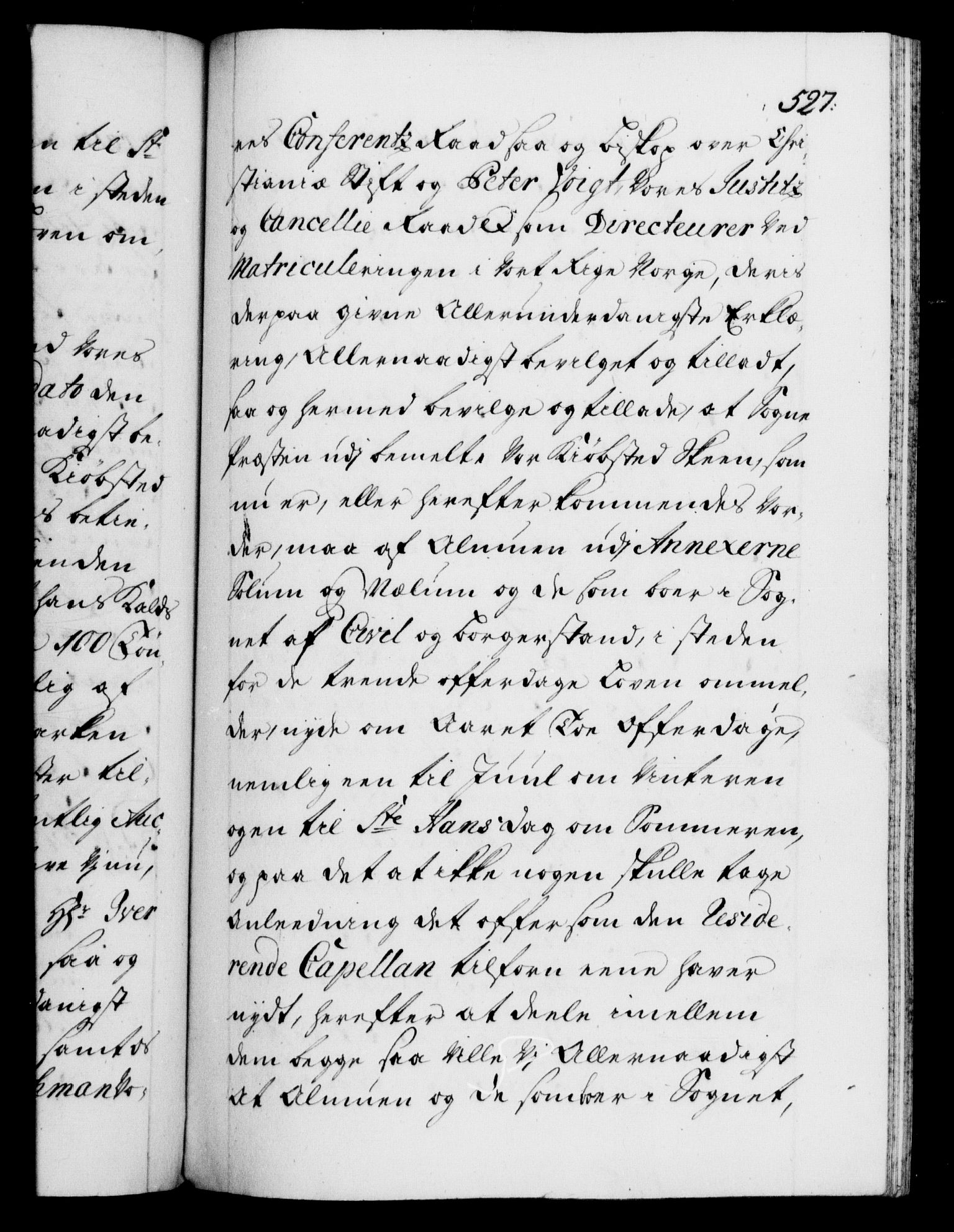 Danske Kanselli 1572-1799, AV/RA-EA-3023/F/Fc/Fca/Fcaa/L0024: Norske registre, 1723-1725, p. 527a