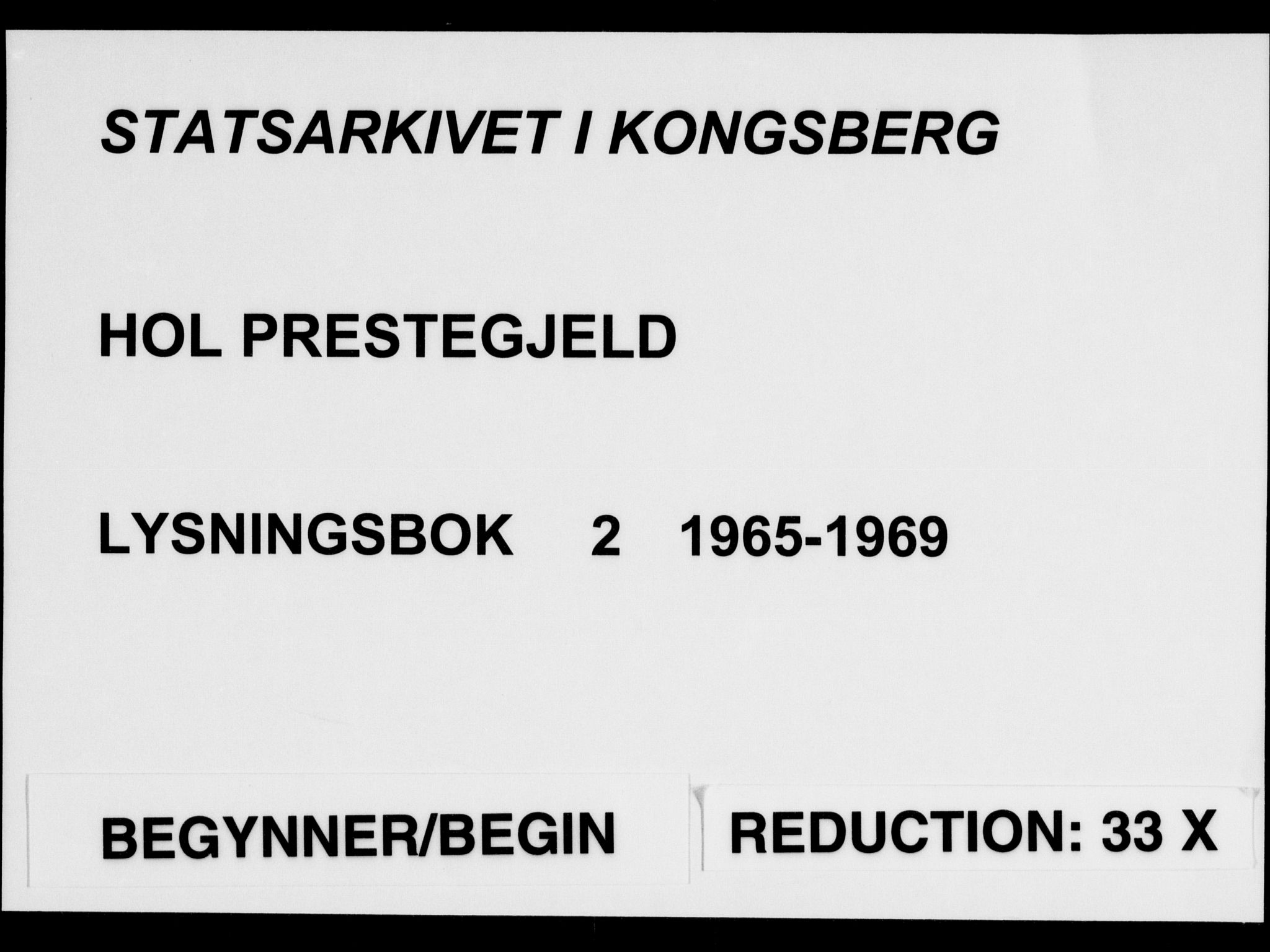 Hol kirkebøker, SAKO/A-227/H/Ha/L0002: Banns register no. 2, 1965-1969