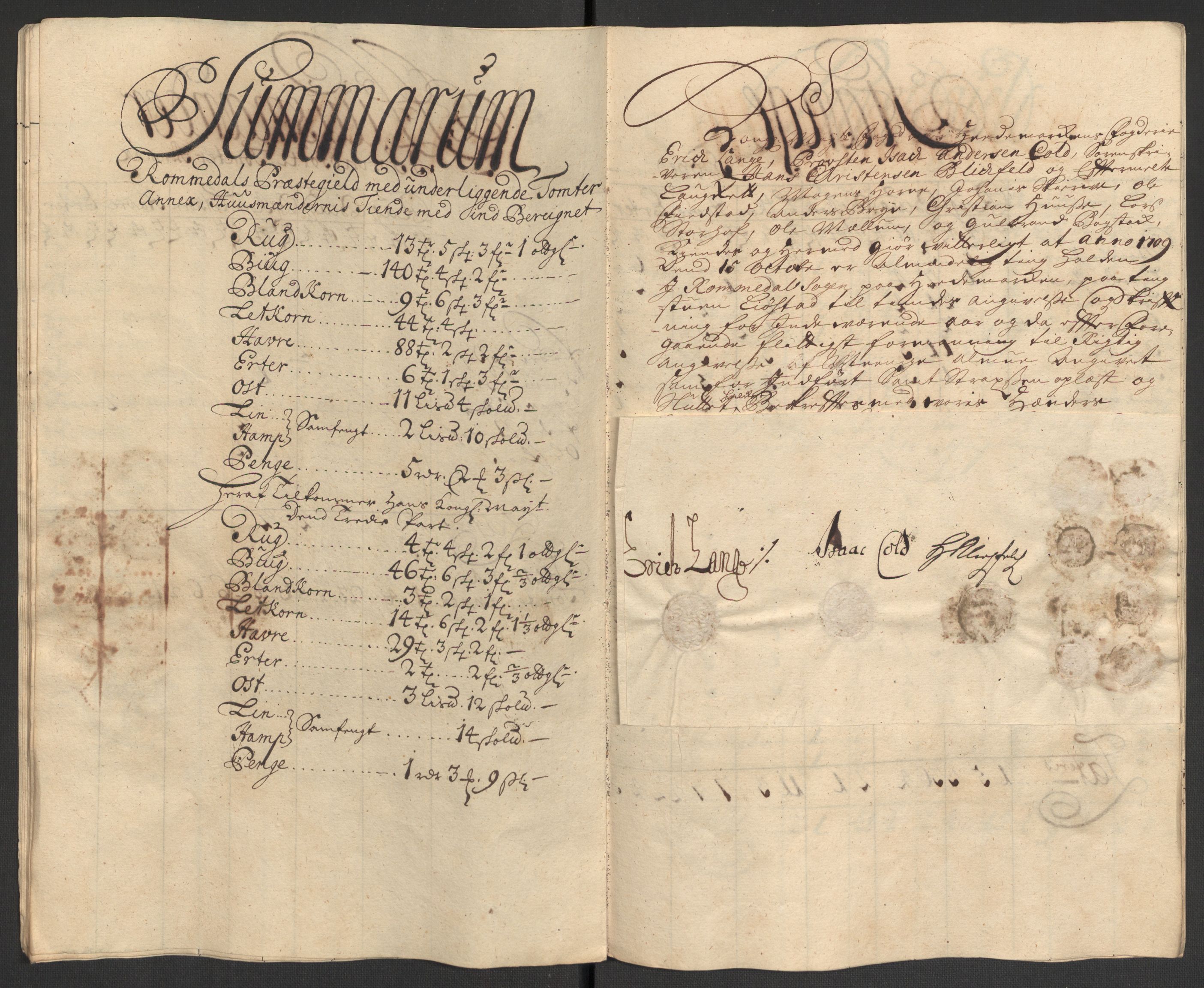 Rentekammeret inntil 1814, Reviderte regnskaper, Fogderegnskap, AV/RA-EA-4092/R16/L1045: Fogderegnskap Hedmark, 1709, p. 52