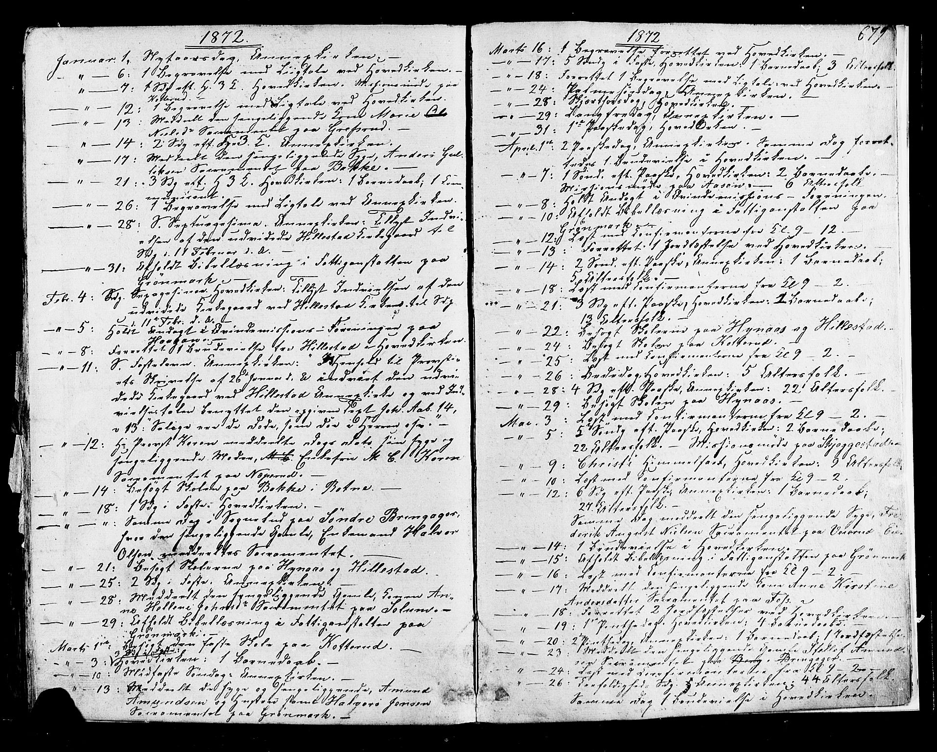 Botne kirkebøker, AV/SAKO-A-340/F/Fa/L0006: Parish register (official) no. I 6, 1836-1877, p. 679