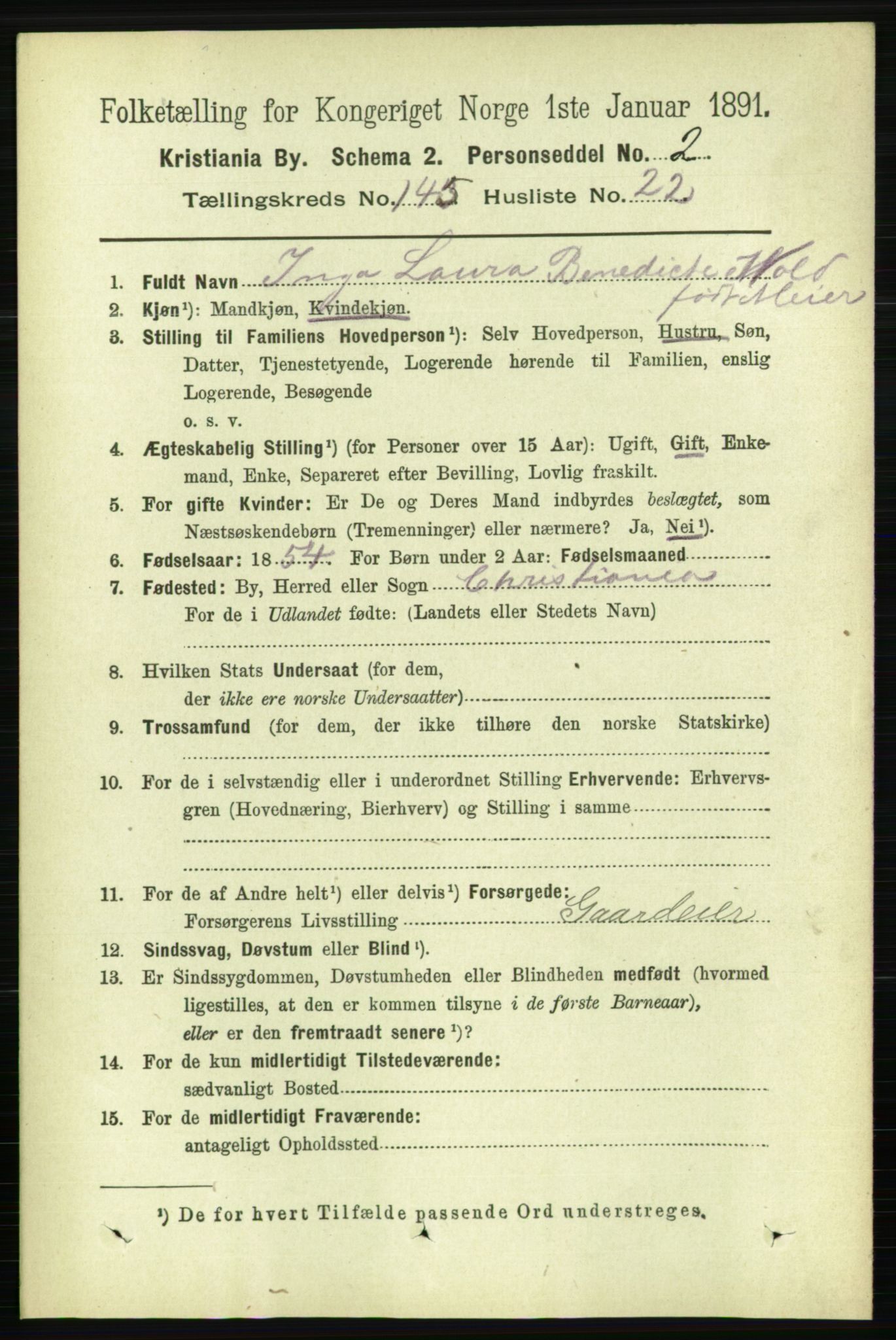 RA, 1891 census for 0301 Kristiania, 1891, p. 80008