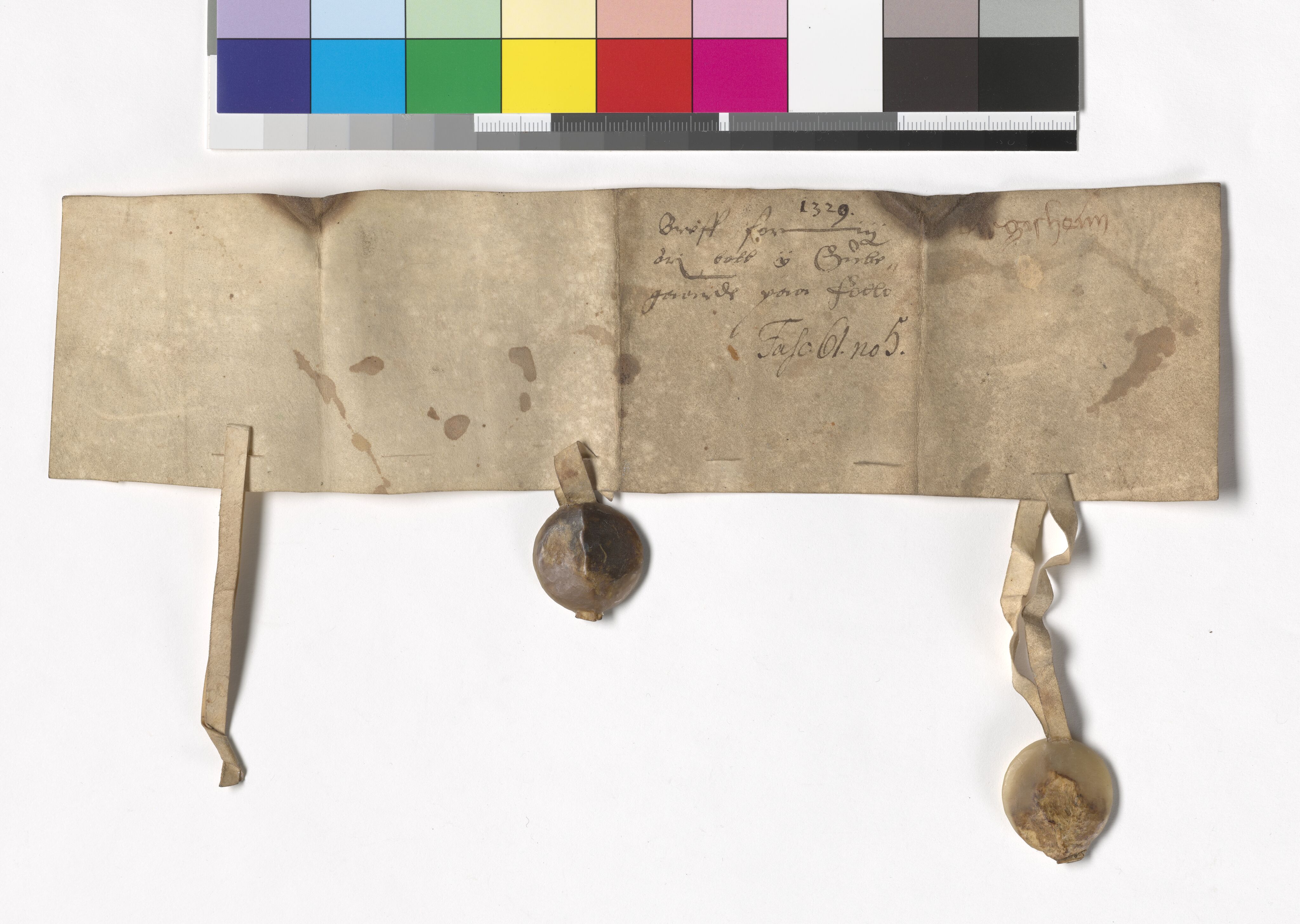 Riksarkivets diplomsamling, AV/RA-EA-5965/F05/L0159: NRA AM fasc. 61 nr. 5-9, 1329-1348, p. 3