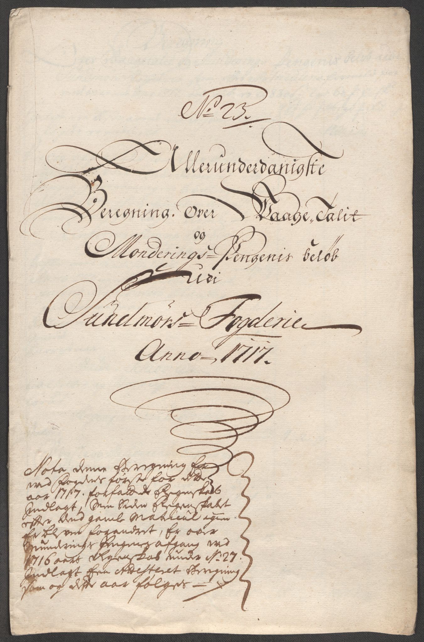 Rentekammeret inntil 1814, Reviderte regnskaper, Fogderegnskap, RA/EA-4092/R54/L3569: Fogderegnskap Sunnmøre, 1717, p. 221