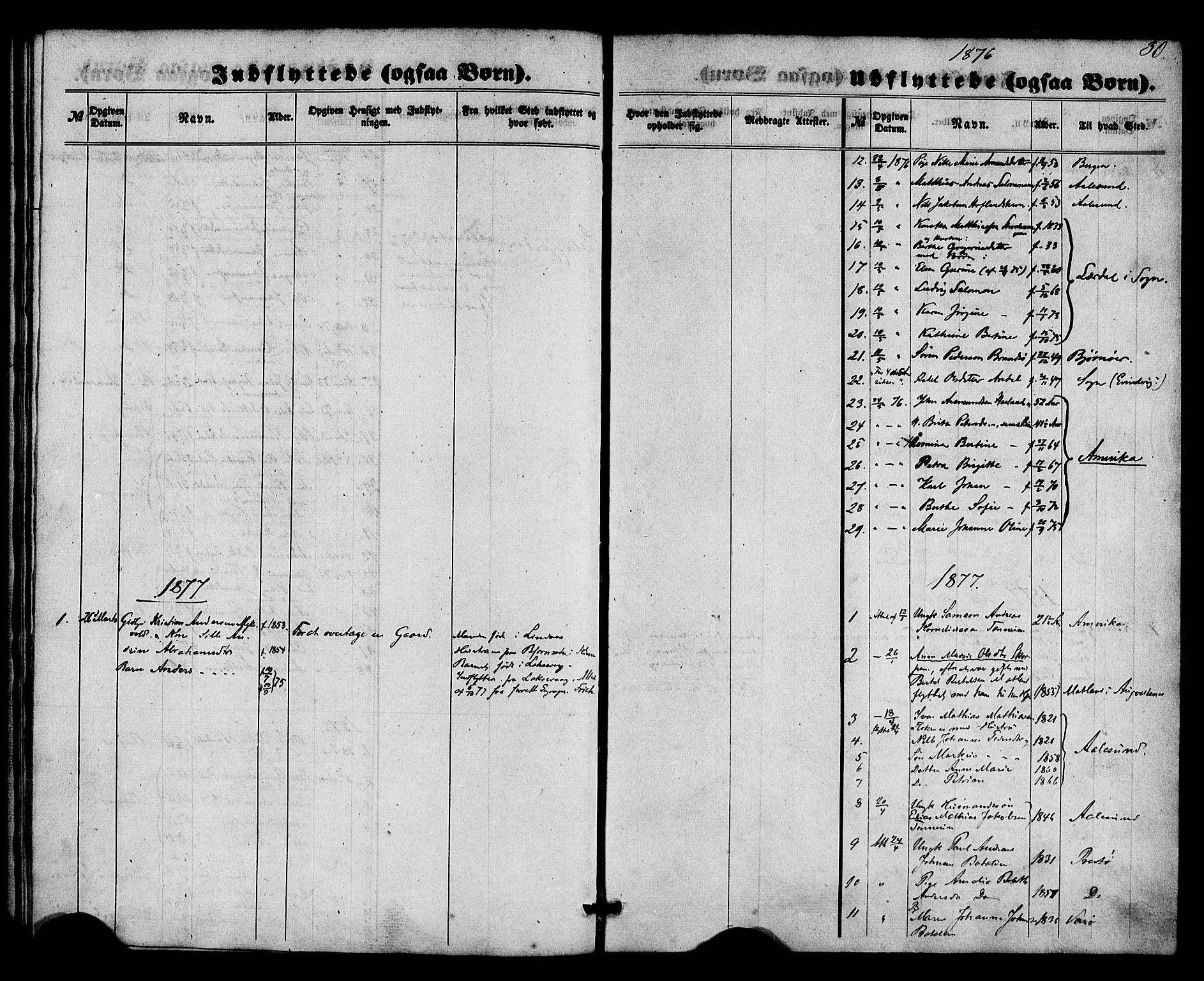 Kinn sokneprestembete, SAB/A-80801/H/Haa/Haaa/L0015: Parish register (official) no. A 15, 1860-1883, p. 30
