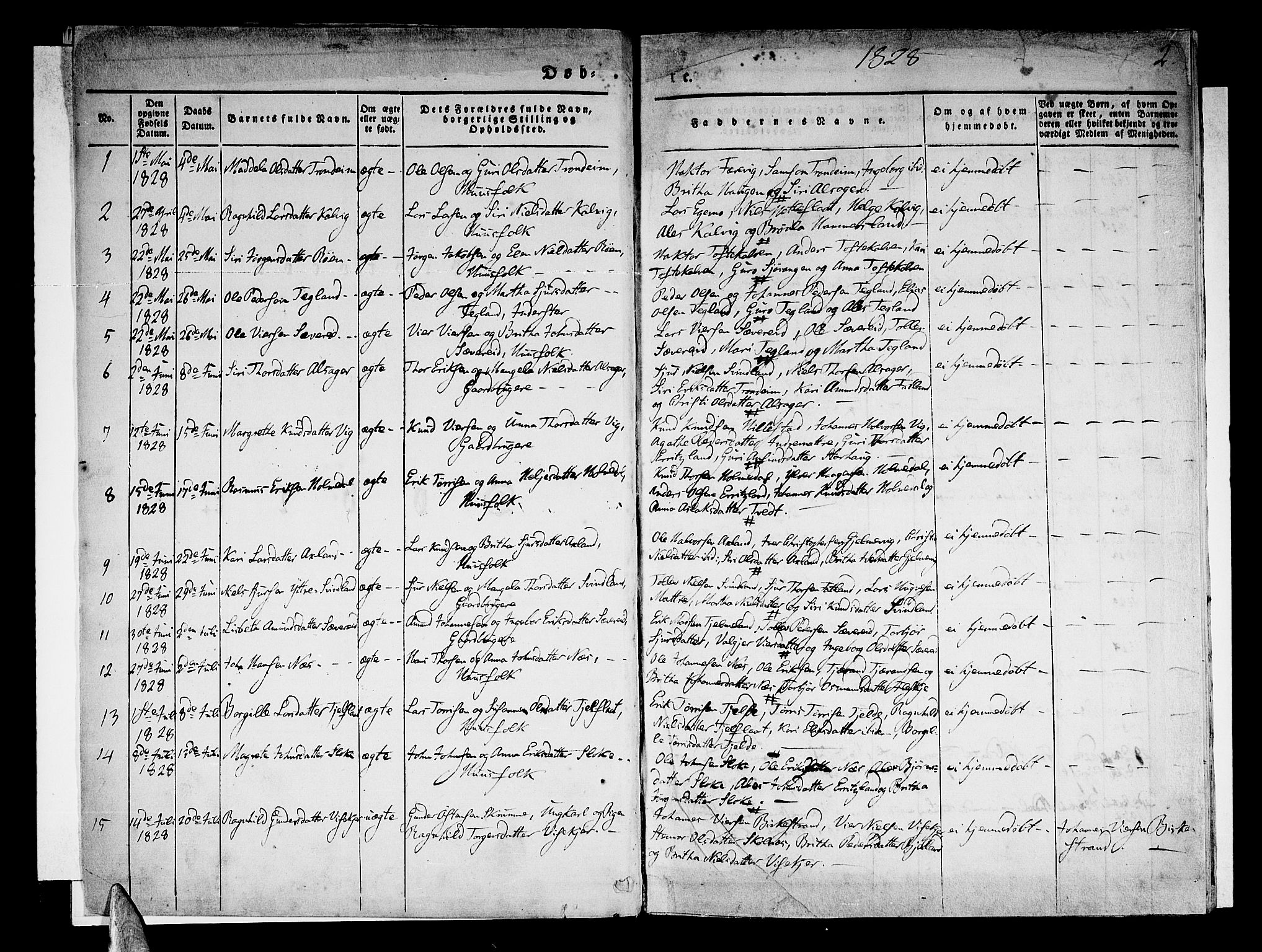 Skånevik sokneprestembete, AV/SAB-A-77801/H/Haa: Parish register (official) no. A 4, 1828-1848, p. 1