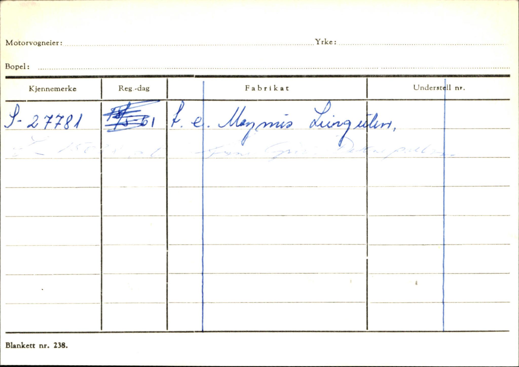 Statens vegvesen, Sogn og Fjordane vegkontor, SAB/A-5301/4/F/L0144: Registerkort Vågsøy A-R, 1945-1975, p. 918