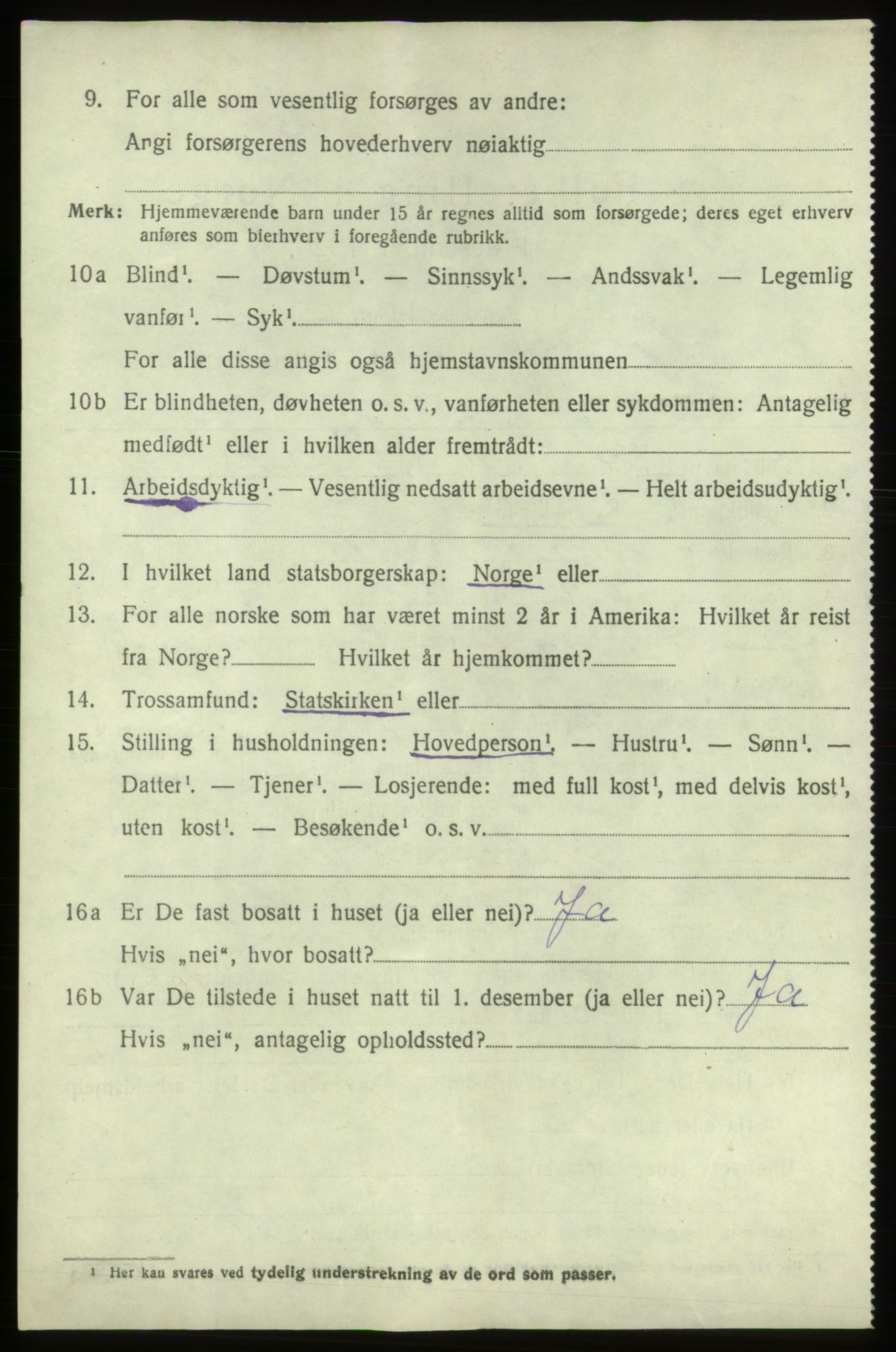 SAB, 1920 census for Stord, 1920, p. 8204