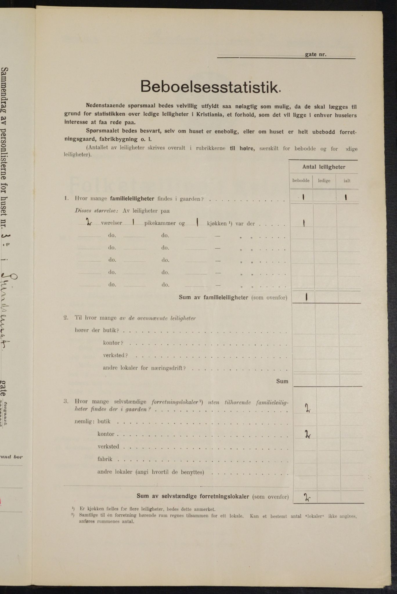 OBA, Municipal Census 1914 for Kristiania, 1914, p. 81263