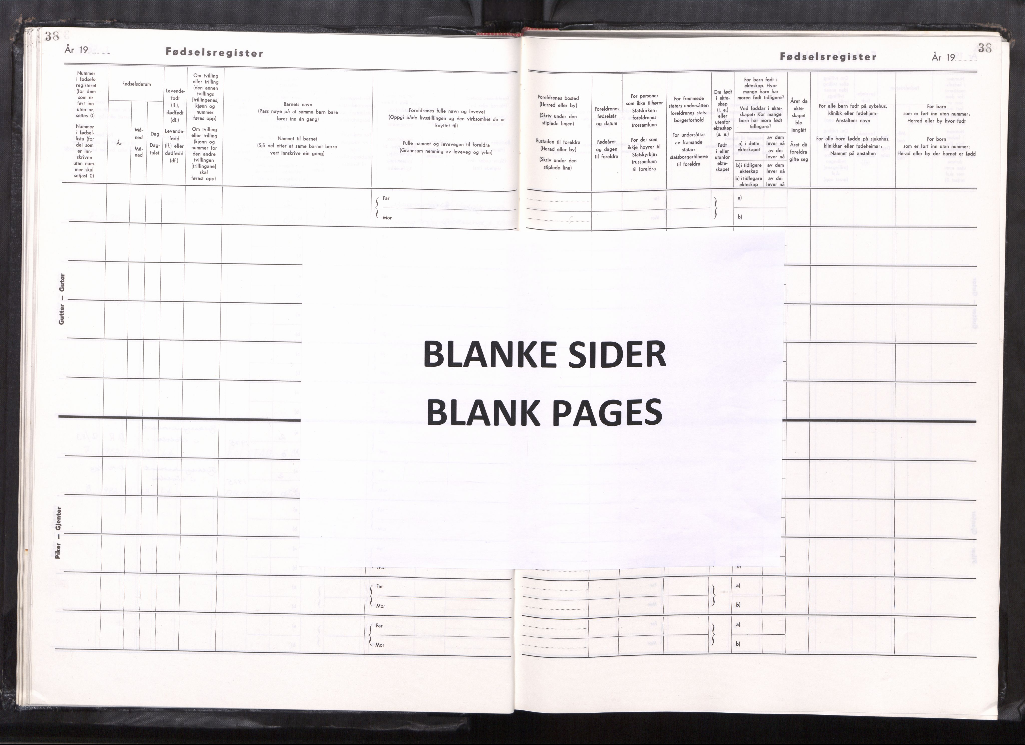 Ministerialprotokoller, klokkerbøker og fødselsregistre - Møre og Romsdal, AV/SAT-A-1454/502/L0032: Birth register no. 502---, 1968-1982, p. 38