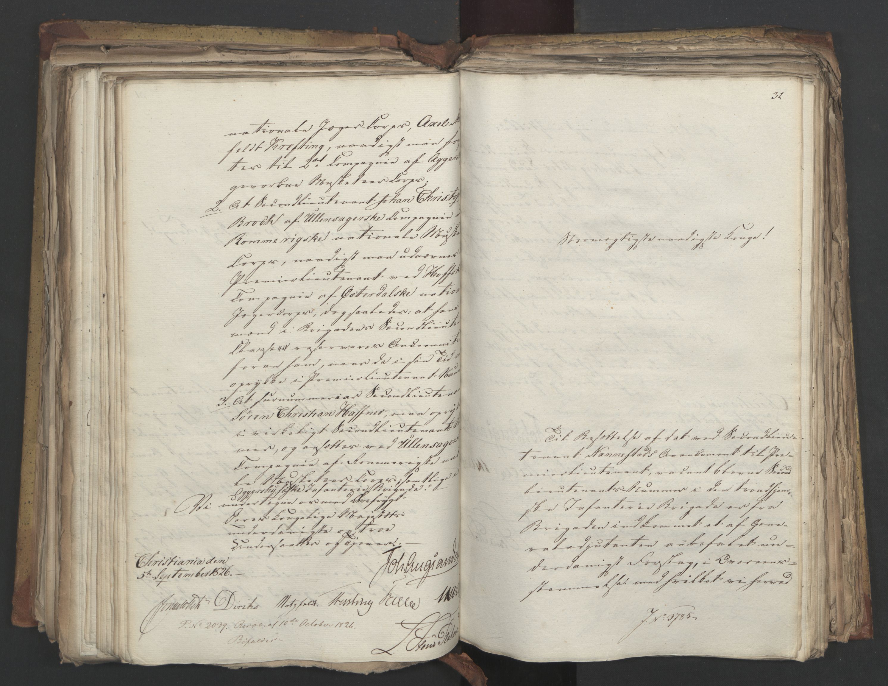 Statsrådsavdelingen i Stockholm, AV/RA-S-1003/D/Da/L0048: Regjeringsinnstillinger nr. 3600-3859, 1826, p. 332