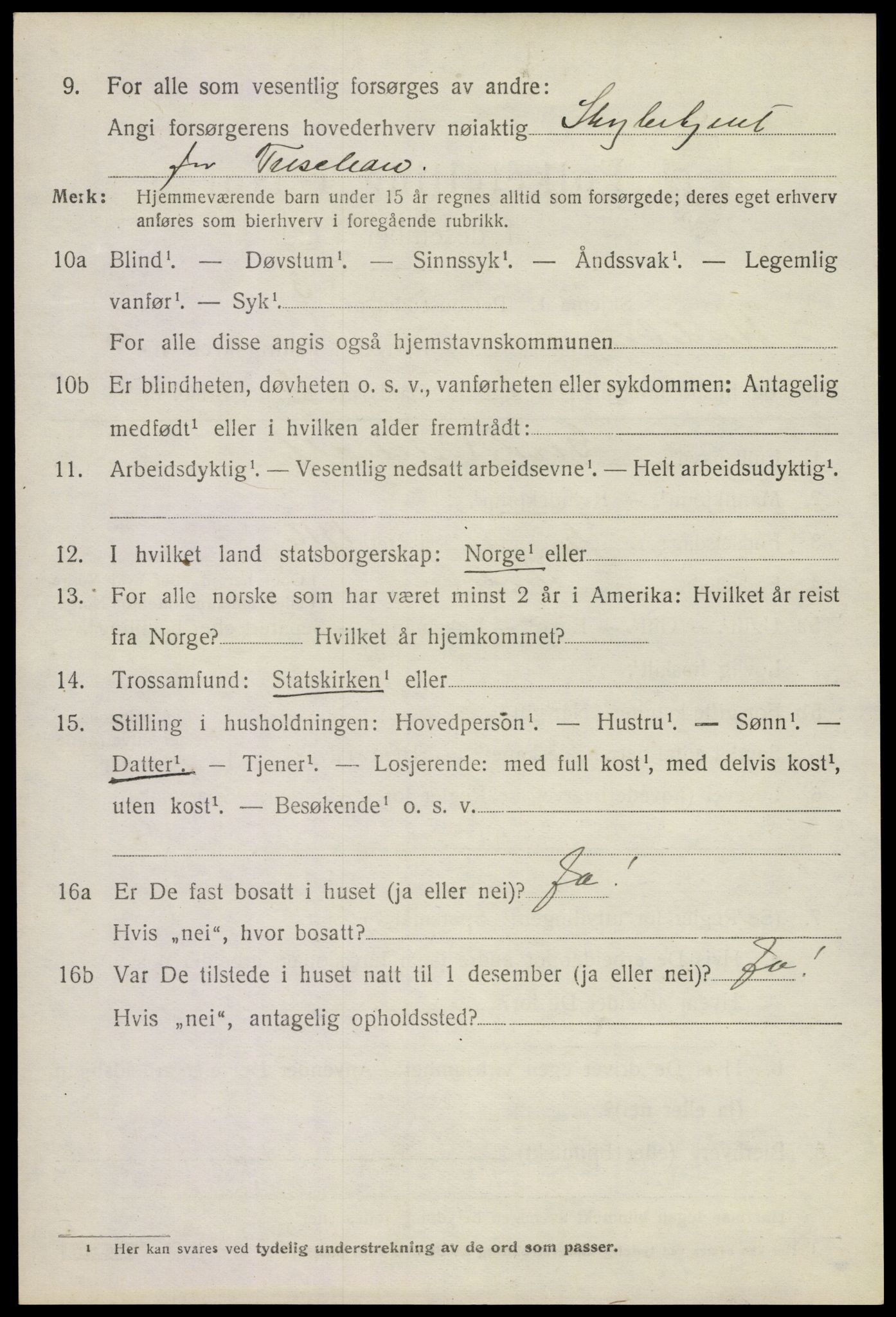 SAKO, 1920 census for Andebu, 1920, p. 5343