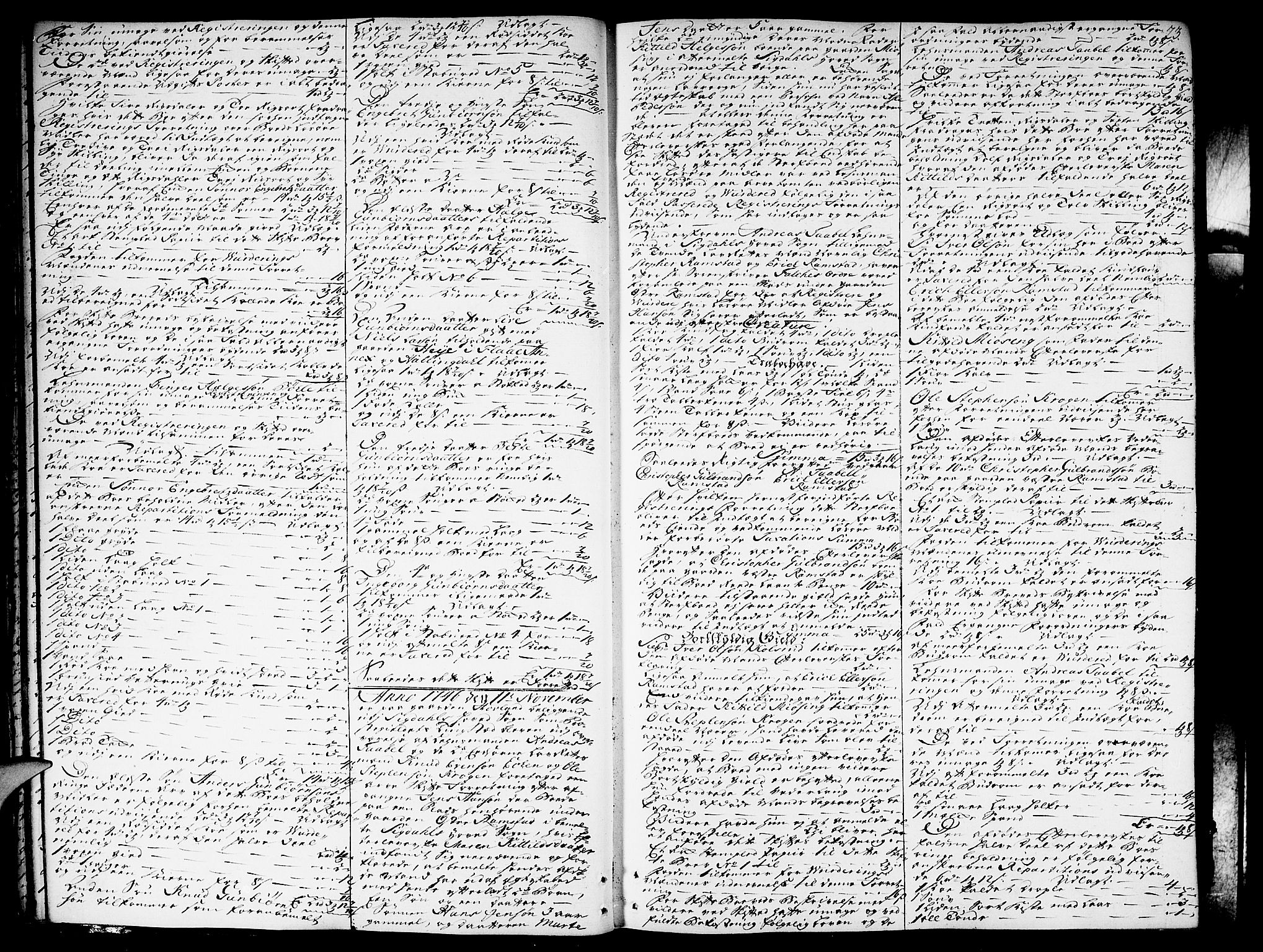 Eiker, Modum og Sigdal sorenskriveri, AV/SAKO-A-123/H/Hb/Hba/L0010: Skifteprotokoll, 1746-1751, p. 22b-23a