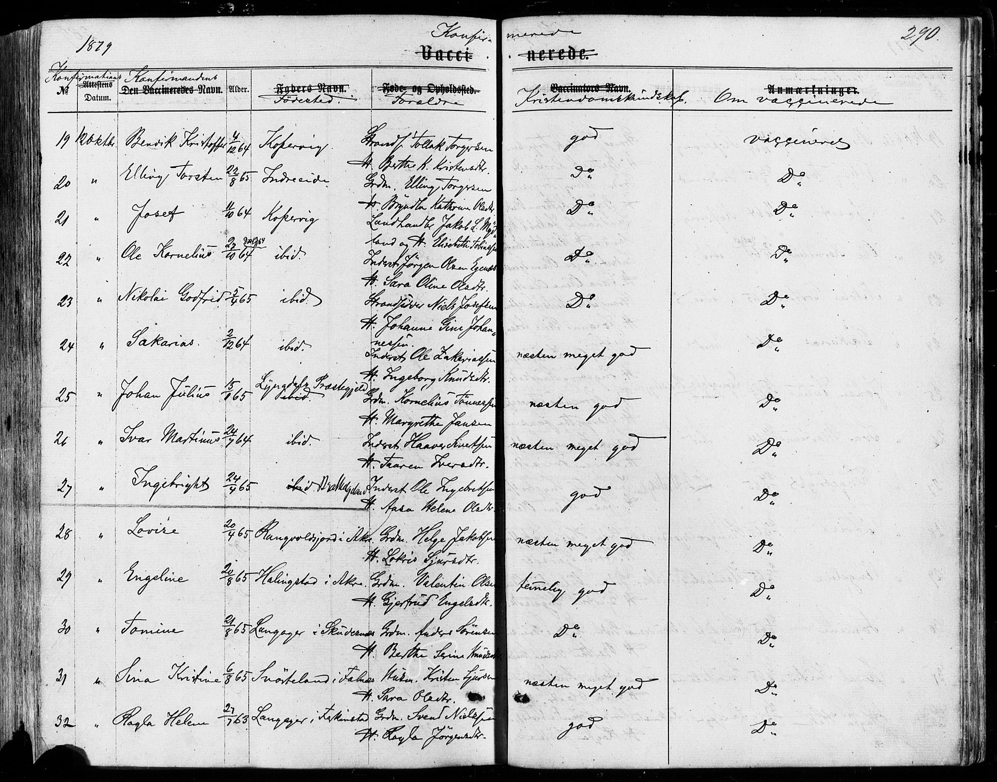 Avaldsnes sokneprestkontor, AV/SAST-A -101851/H/Ha/Haa/L0011: Parish register (official) no. A 11, 1861-1880, p. 290