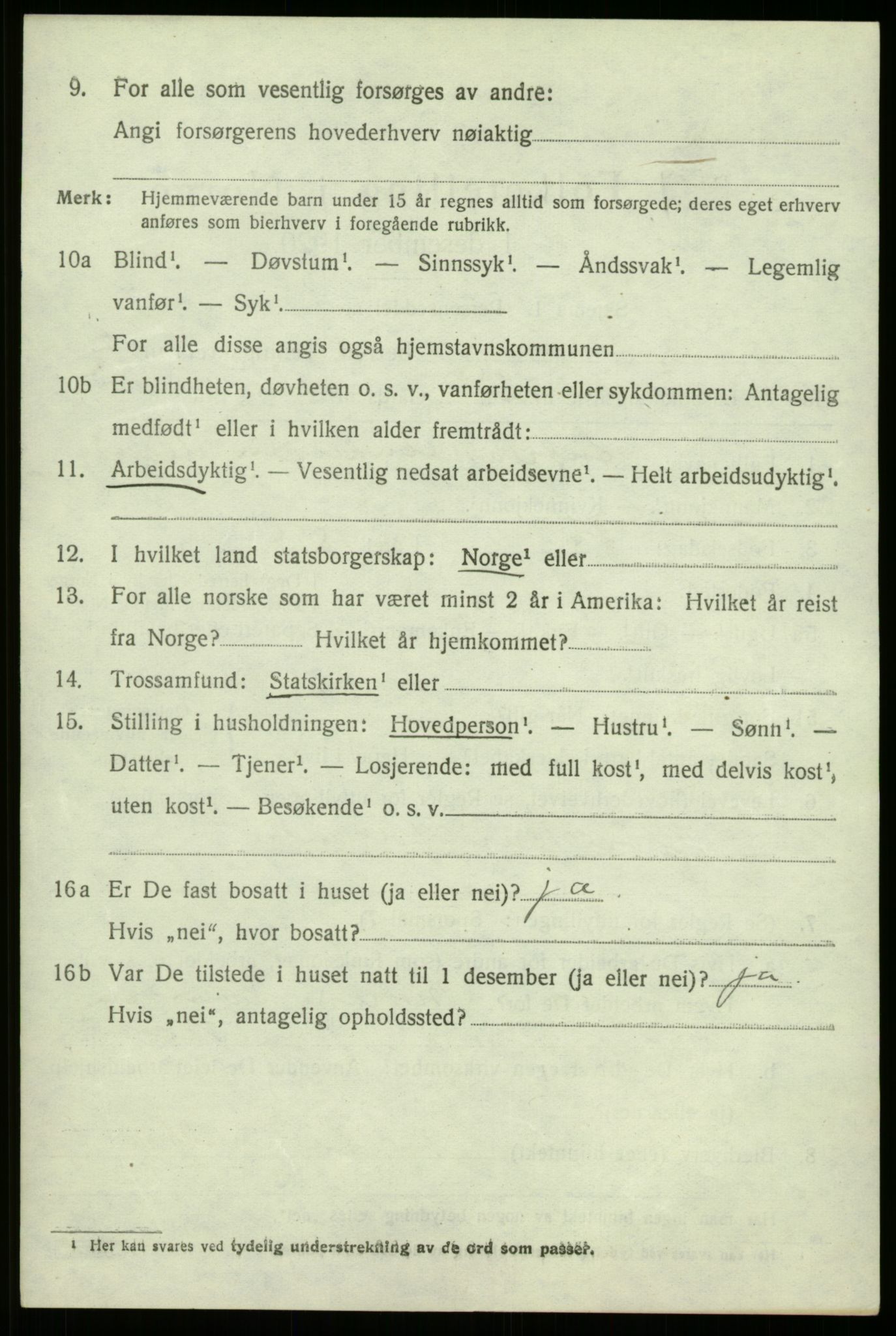 SAB, 1920 census for Fana, 1920, p. 4784