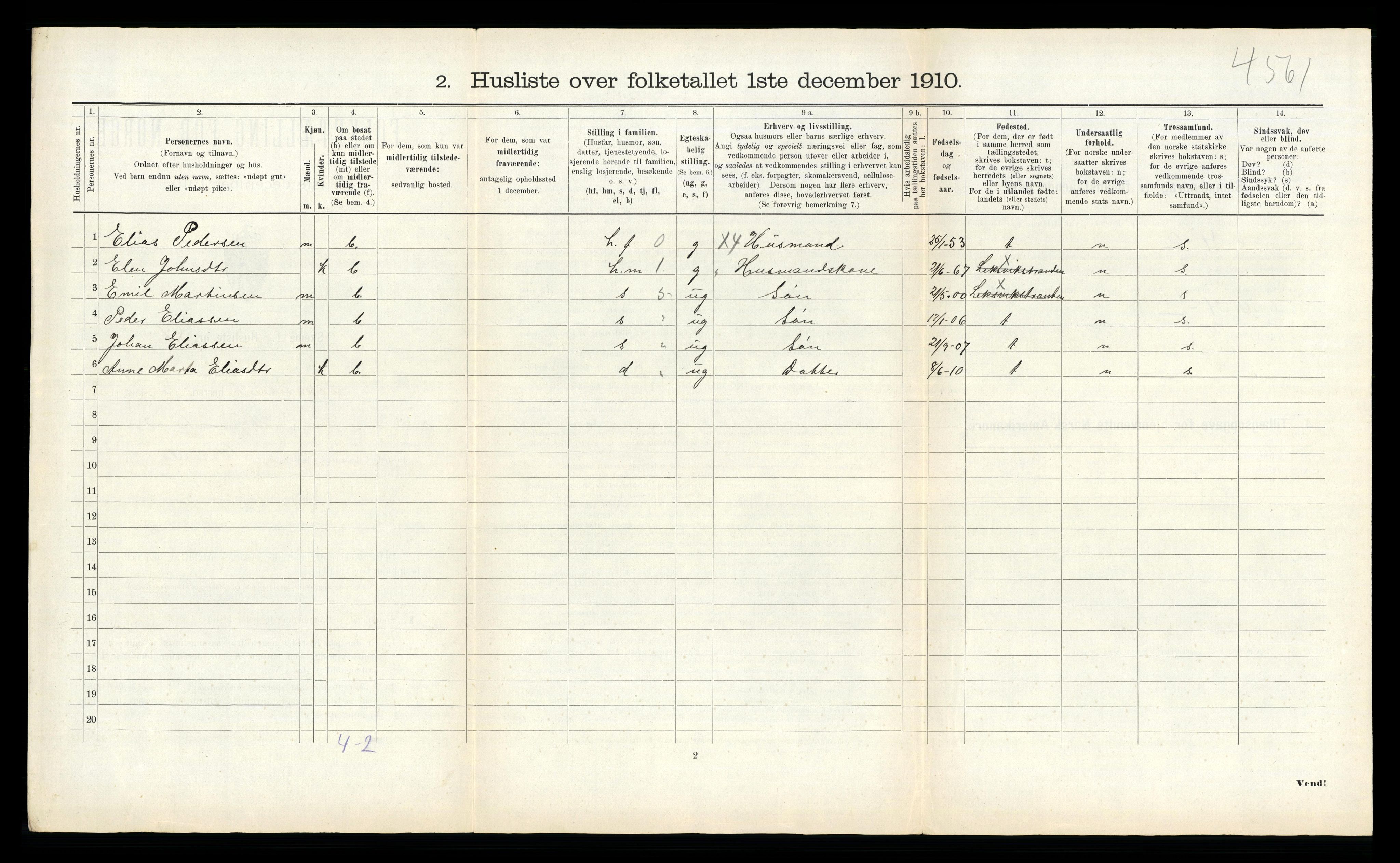 RA, 1910 census for Leksvik, 1910, p. 363