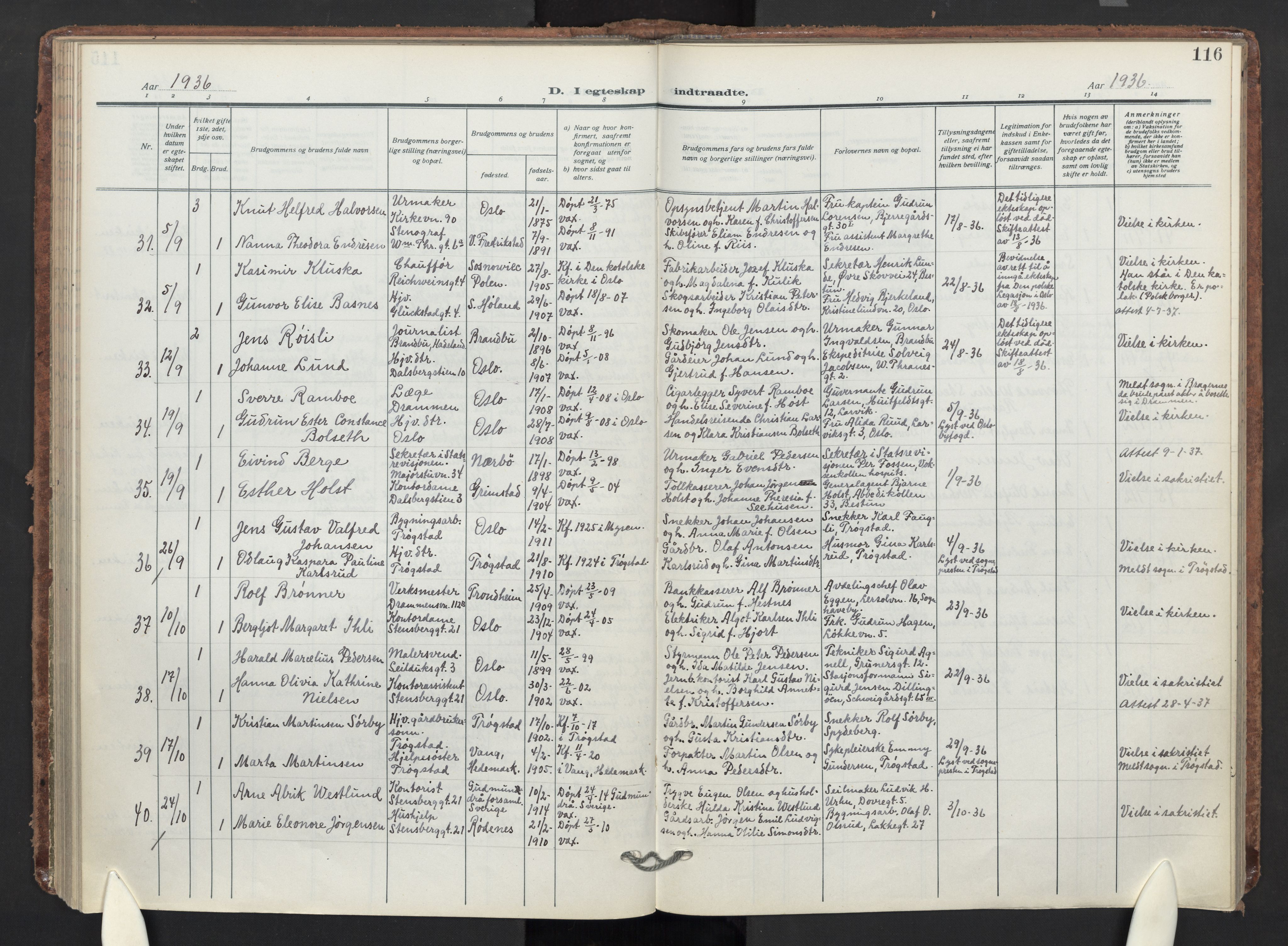 Markus prestekontor Kirkebøker, AV/SAO-A-10830/F/L0003: Parish register (official) no. 3, 1917-1942, p. 116