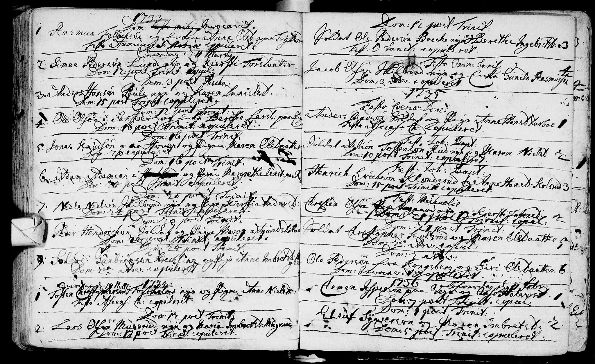 Eiker kirkebøker, AV/SAKO-A-4/F/Fa/L0005: Parish register (official) no. I 5 /2, 1721-1747