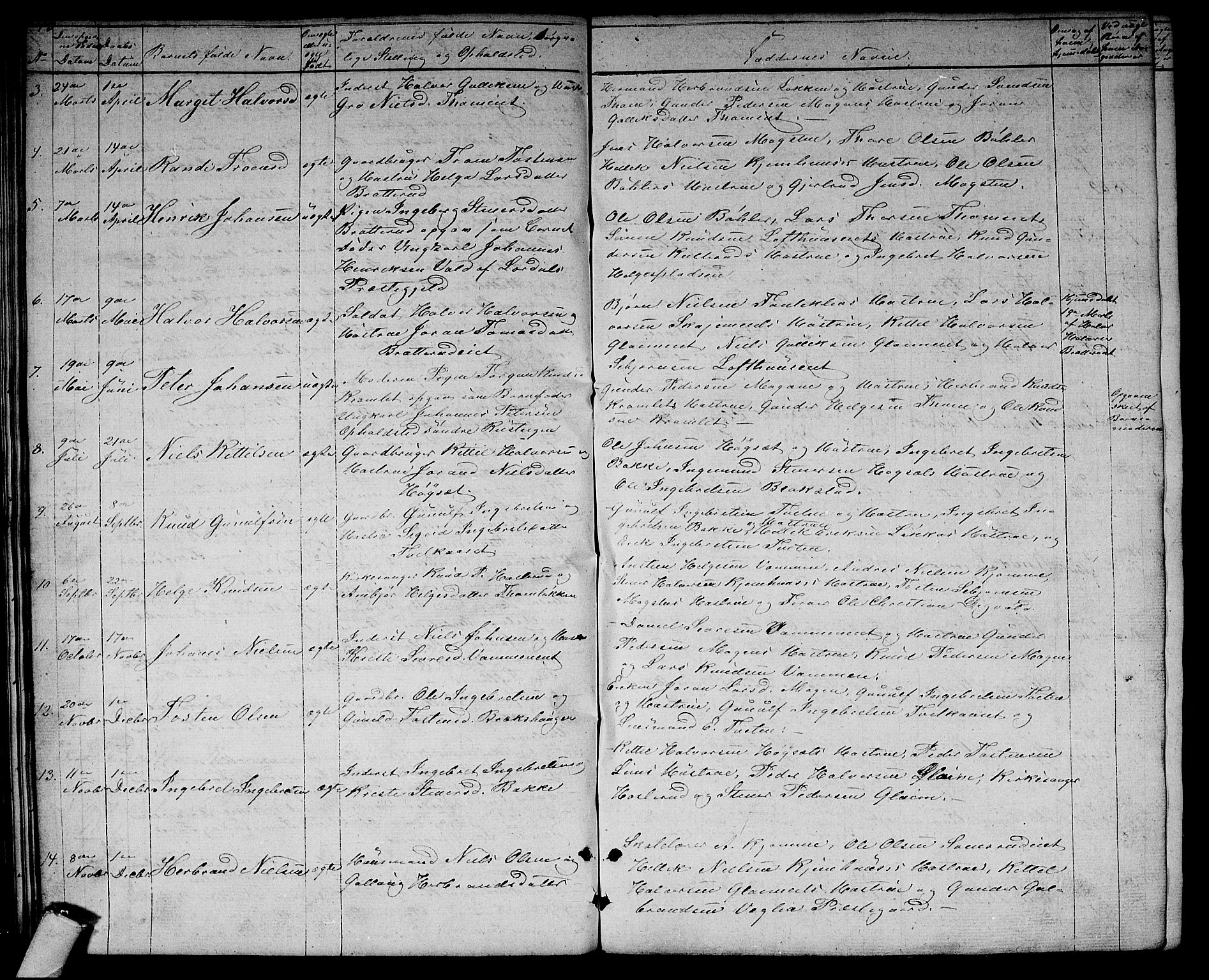 Rollag kirkebøker, SAKO/A-240/G/Gb/L0001: Parish register (copy) no. II 1, 1836-1877, p. 43