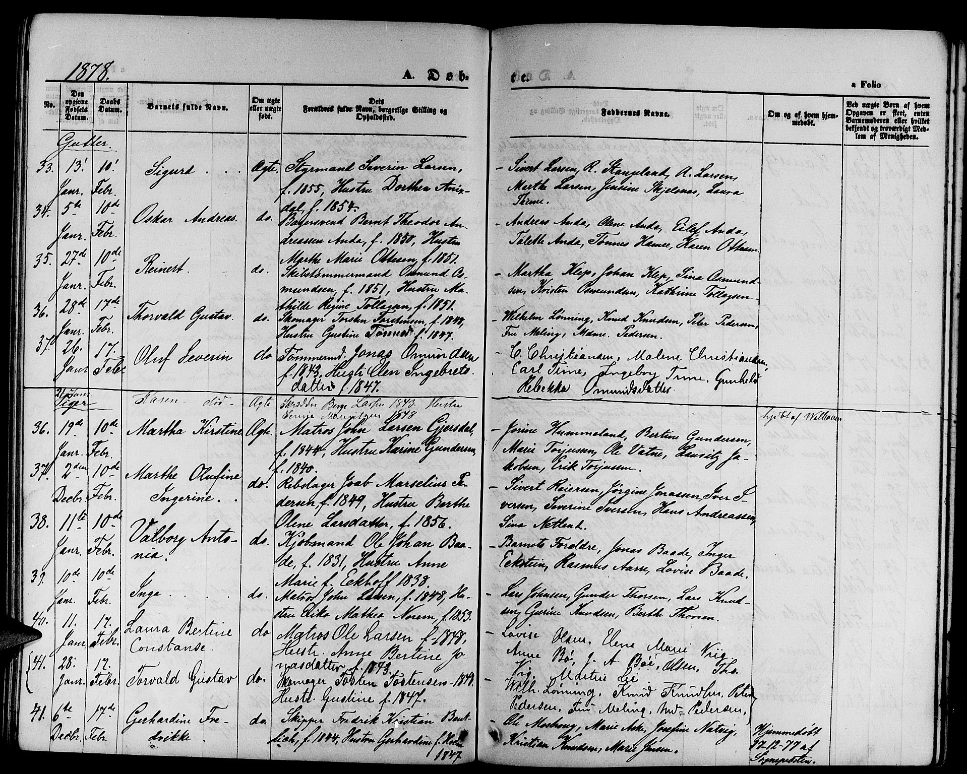 St. Petri sokneprestkontor, AV/SAST-A-101813/001/30/30BB/L0001: Parish register (copy) no. B 1, 1865-1878