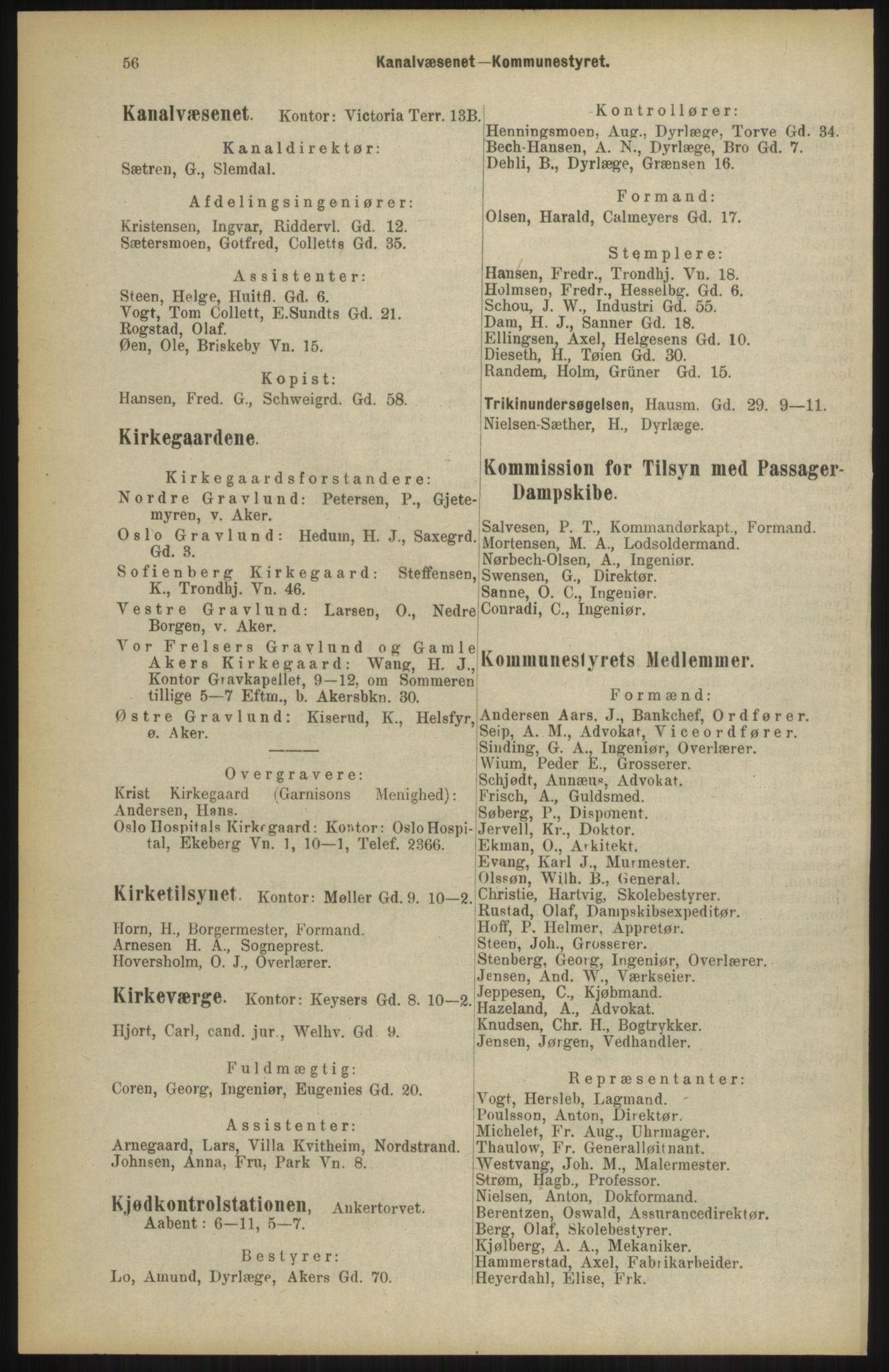 Kristiania/Oslo adressebok, PUBL/-, 1904, p. 56
