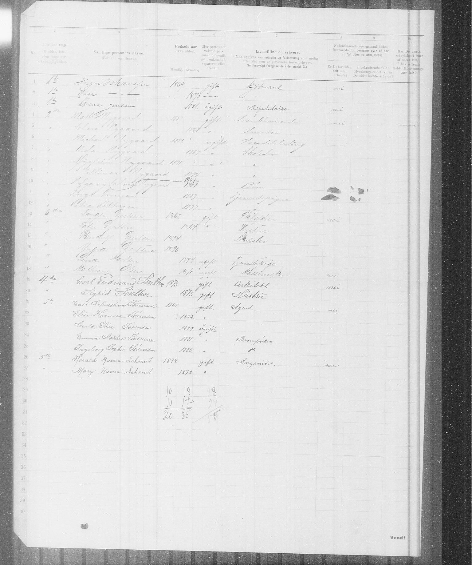 OBA, Municipal Census 1902 for Kristiania, 1902, p. 20394