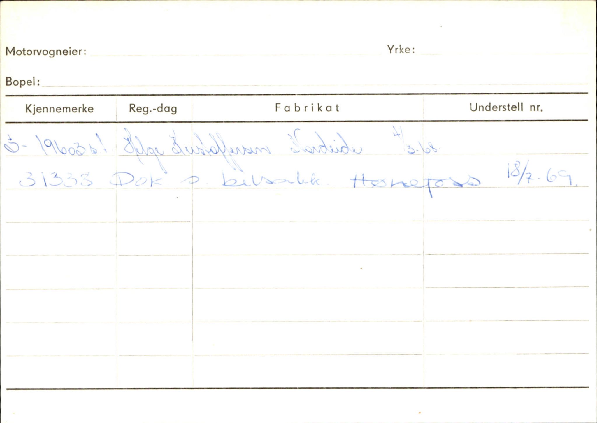 Statens vegvesen, Sogn og Fjordane vegkontor, AV/SAB-A-5301/4/F/L0130: Eigarregister Eid T-Å. Høyanger A-O, 1945-1975, p. 1000