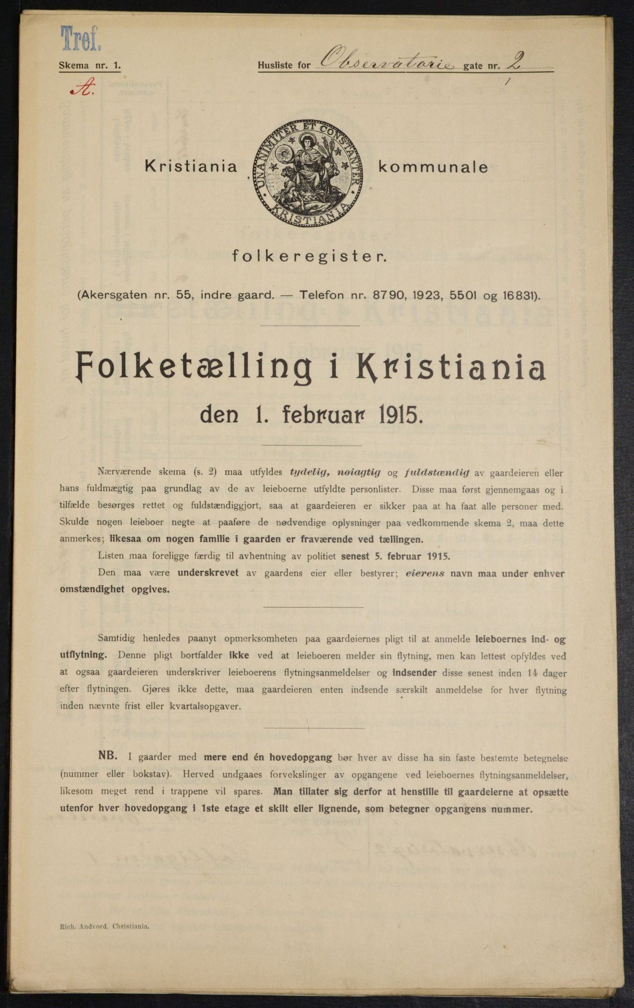 OBA, Municipal Census 1915 for Kristiania, 1915, p. 73541