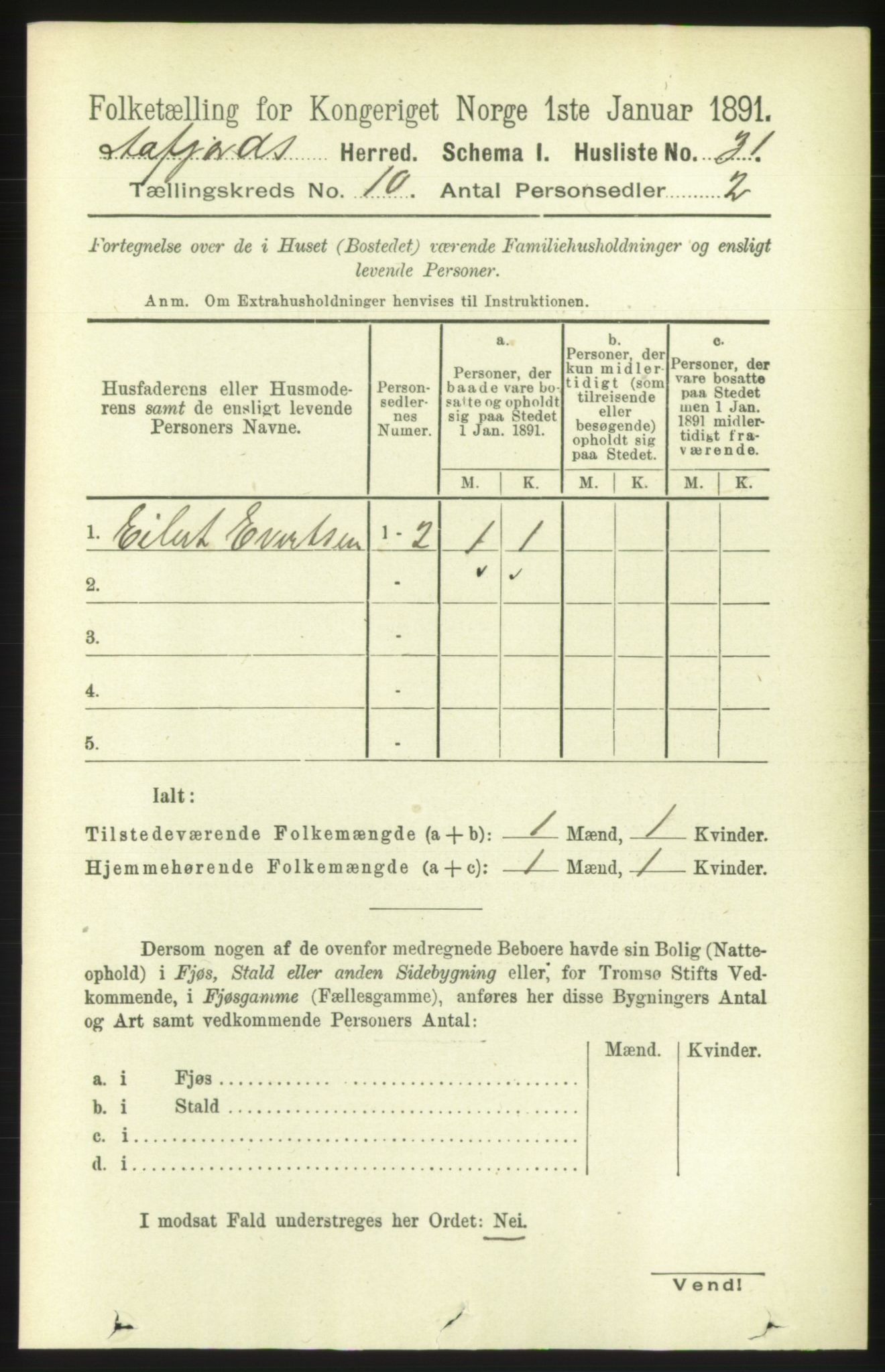 RA, 1891 census for 1630 Åfjord, 1891, p. 2950