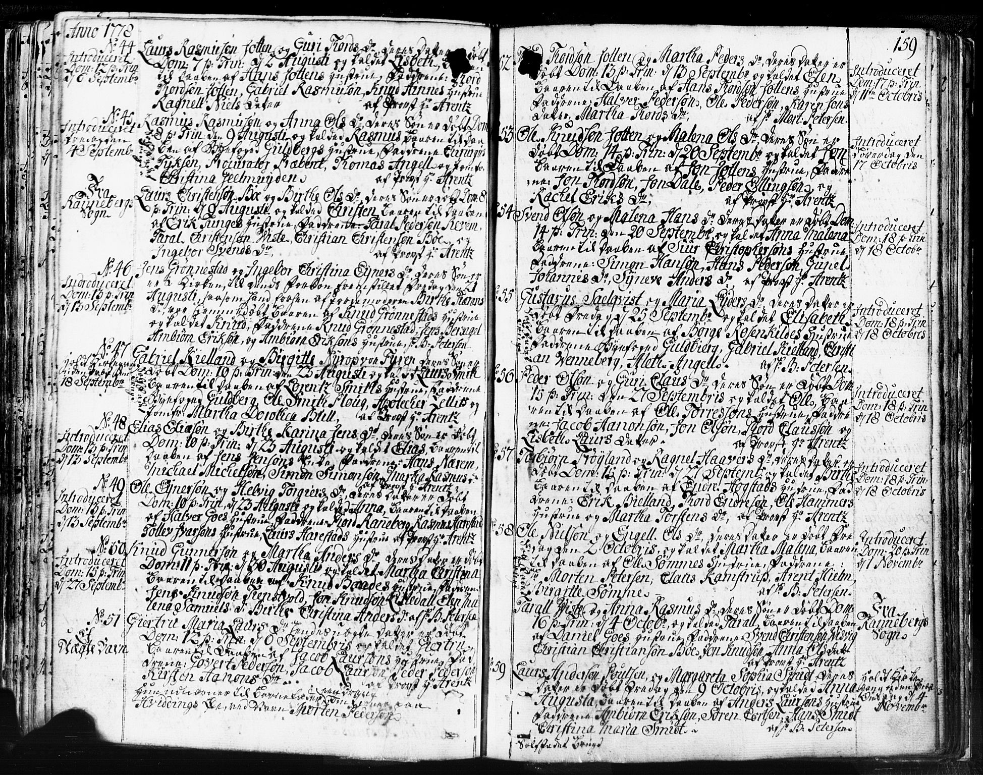 Domkirken sokneprestkontor, SAST/A-101812/001/30/30BB/L0004: Parish register (copy) no. B 4, 1752-1790, p. 159