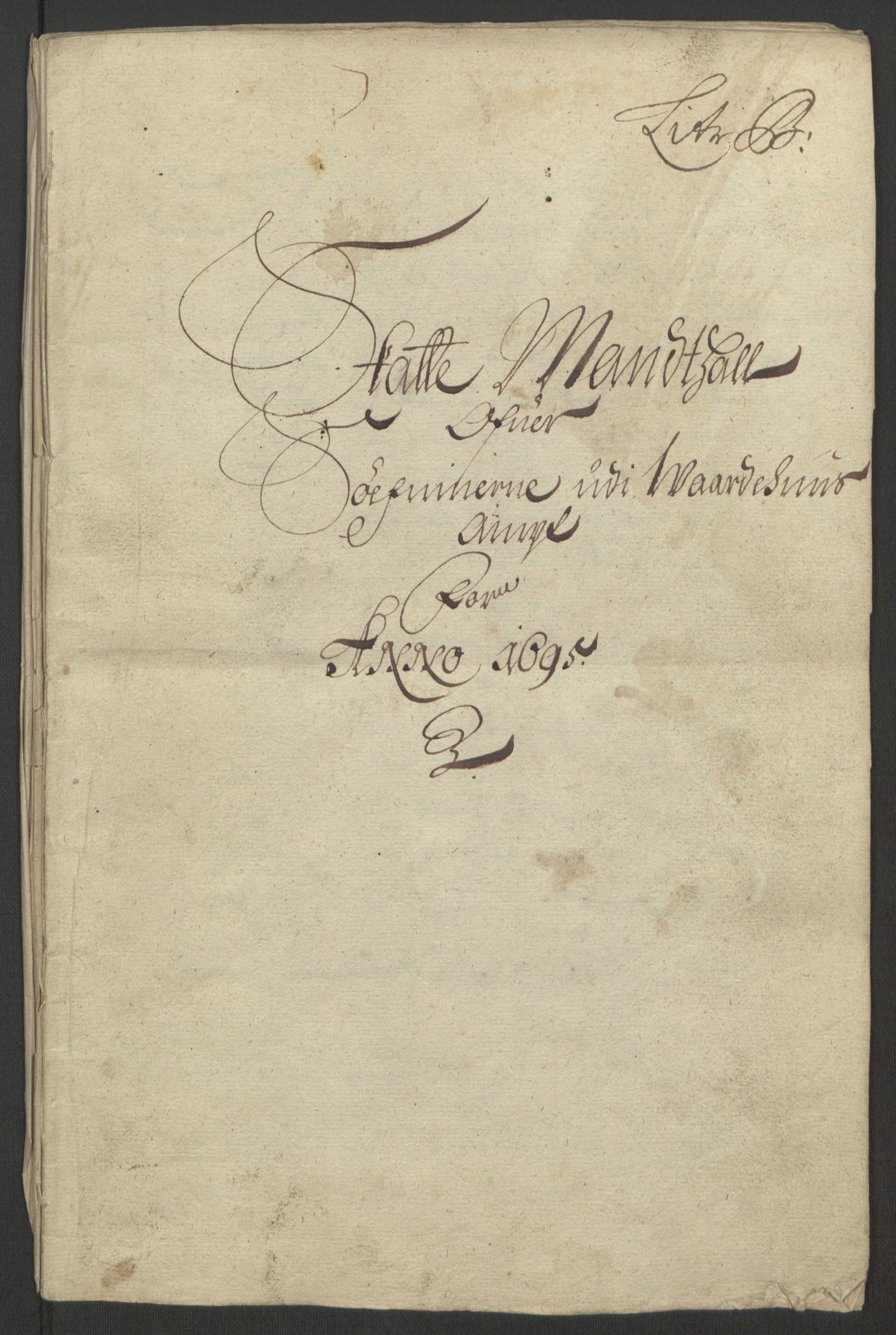 Rentekammeret inntil 1814, Reviderte regnskaper, Fogderegnskap, RA/EA-4092/R69/L4851: Fogderegnskap Finnmark/Vardøhus, 1691-1700, p. 239