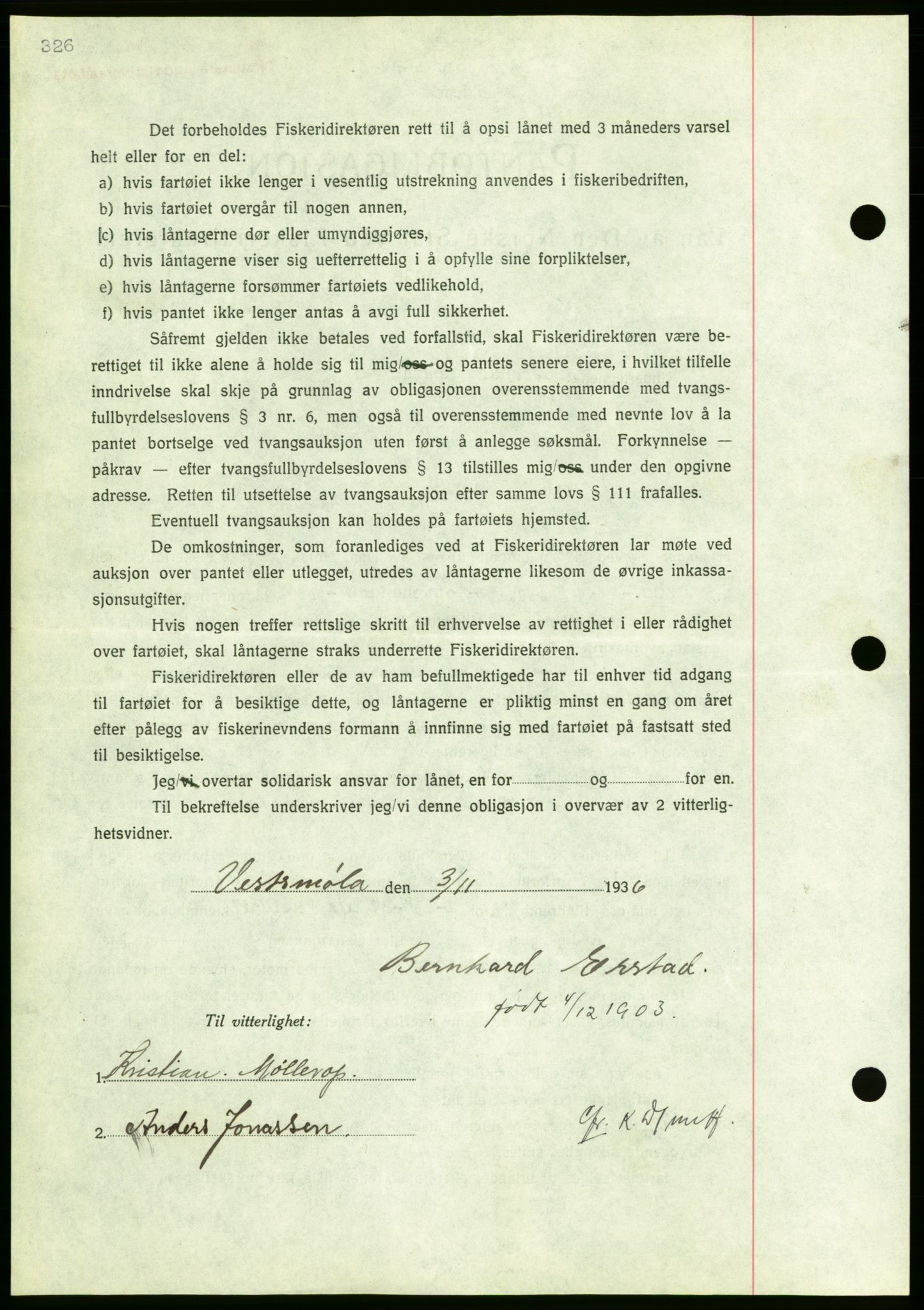 Nordmøre sorenskriveri, AV/SAT-A-4132/1/2/2Ca/L0090: Mortgage book no. B80, 1936-1937, Diary no: : 2442/1936