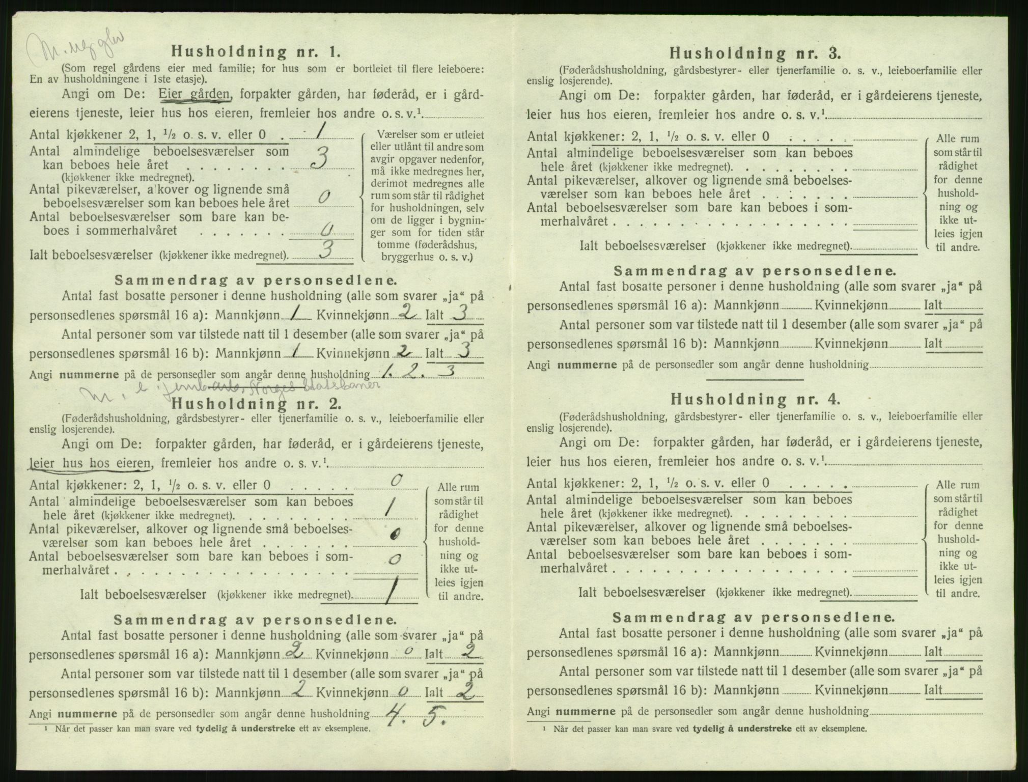 SAT, 1920 census for Grytten, 1920, p. 801