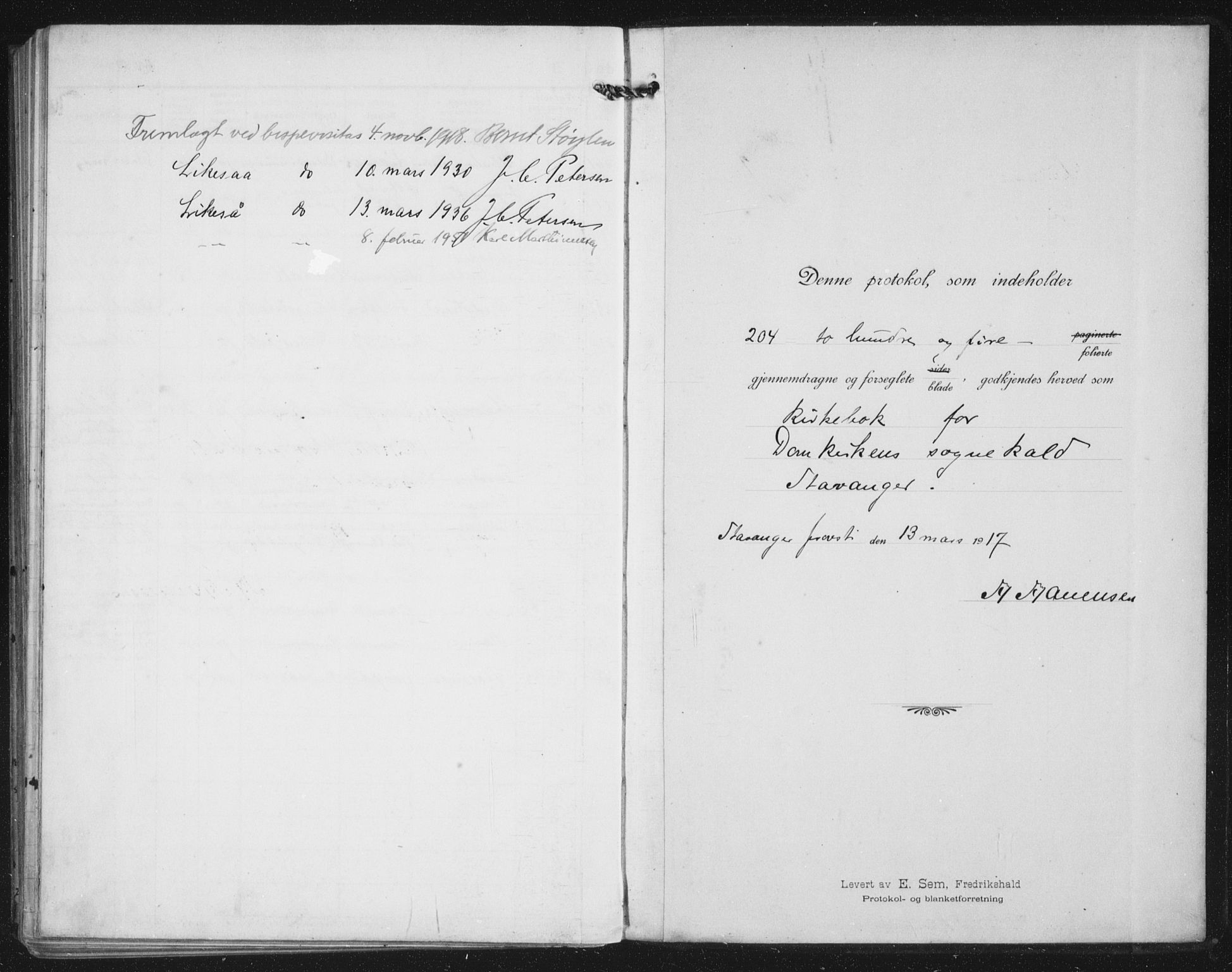 Domkirken sokneprestkontor, SAST/A-101812/002/A/L0017: Parish register (official) no. A 36, 1917-1938