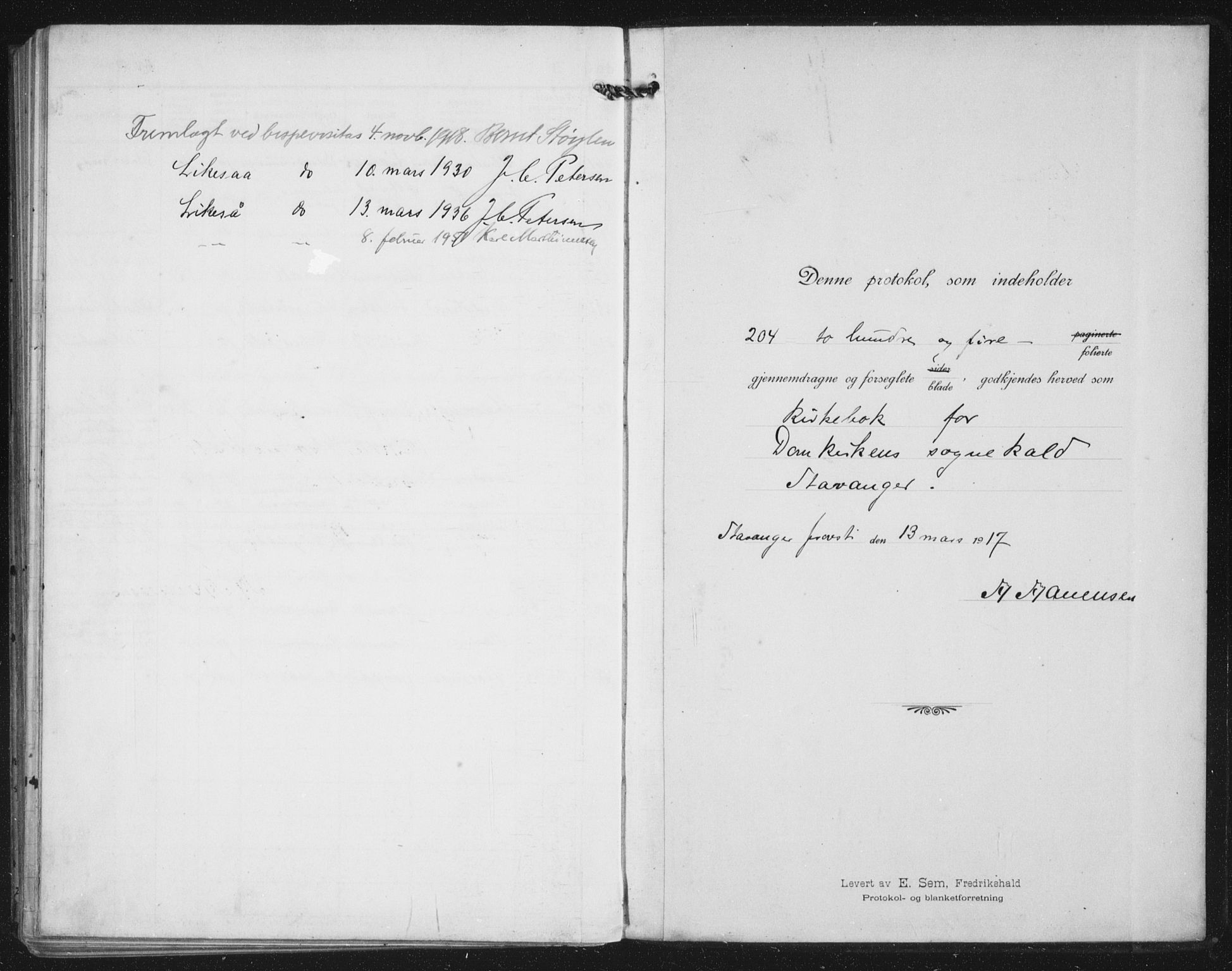 Domkirken sokneprestkontor, AV/SAST-A-101812/002/A/L0017: Parish register (official) no. A 36, 1917-1938